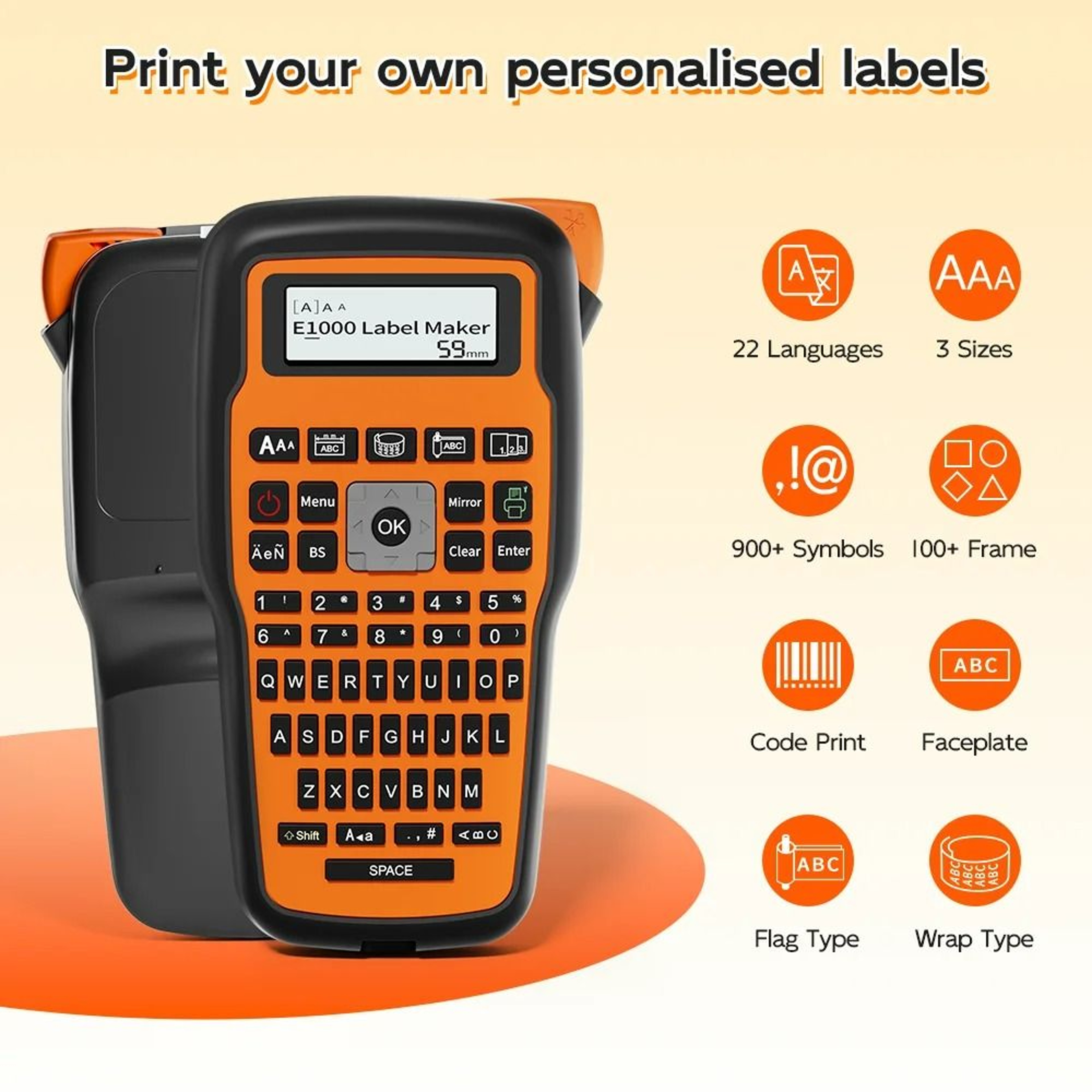 ProLabel E1000 PRO Portable Label Printer 2