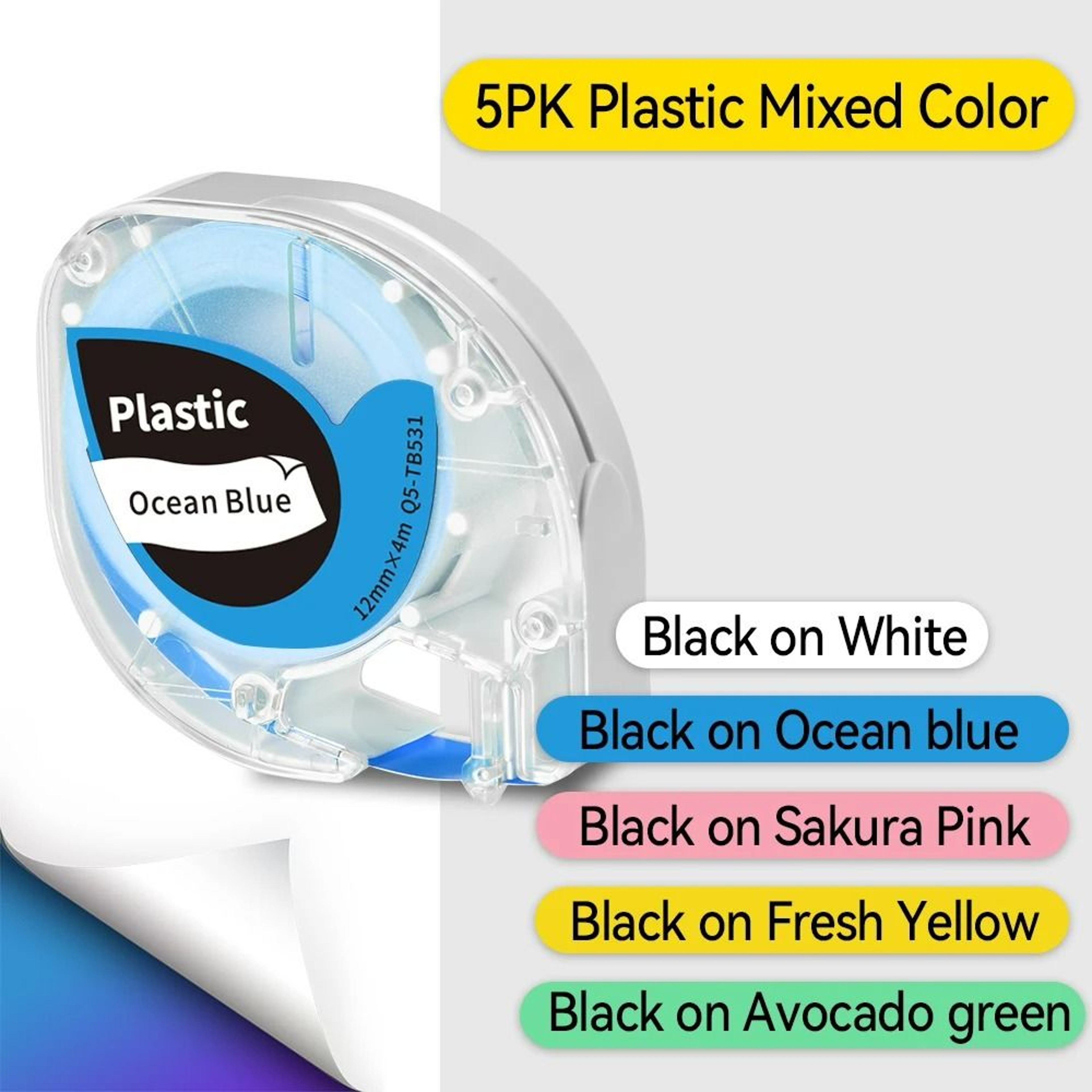 FabricMark P12 Heat Resistant Label Tape 9