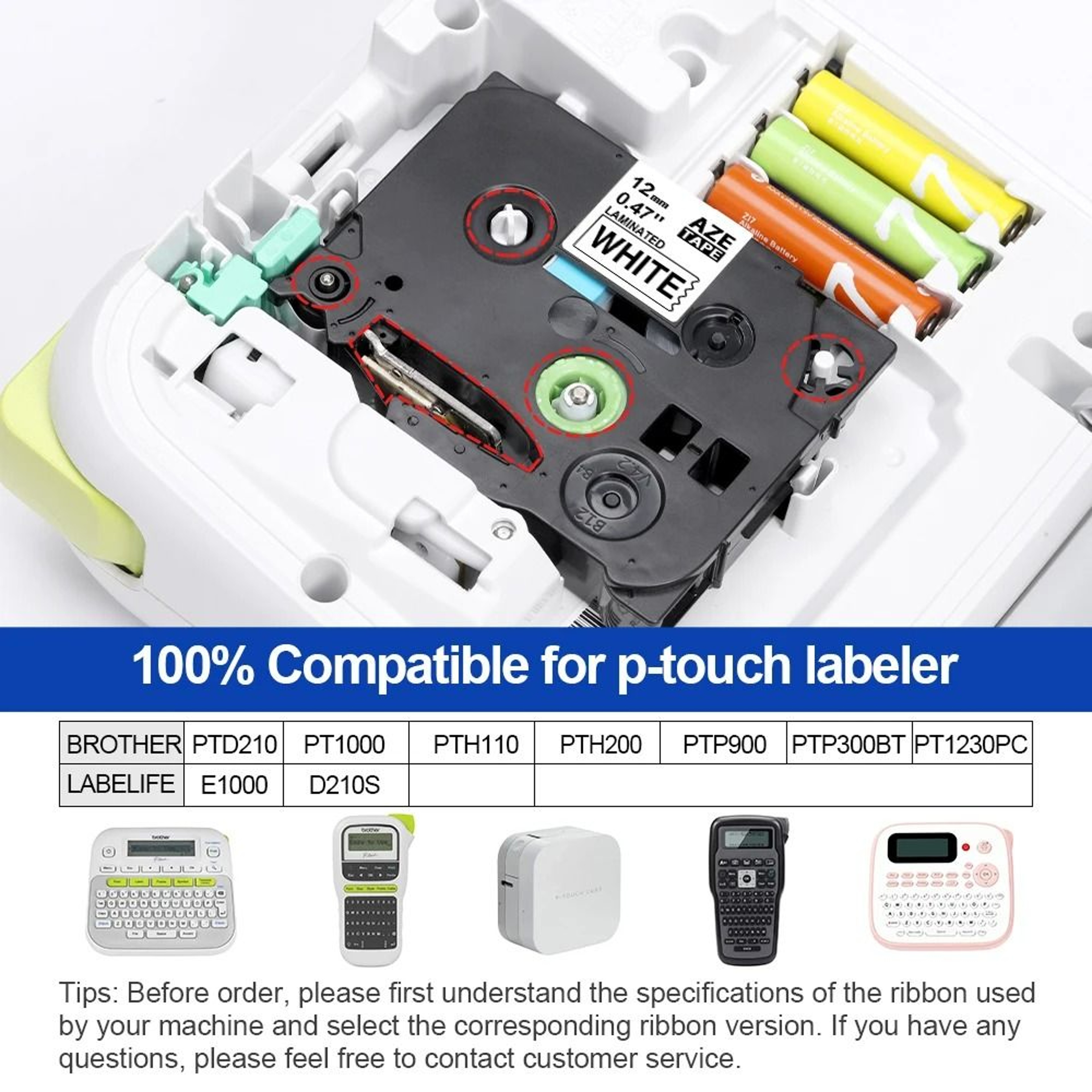 LamiFlex PTouch Laminated Label Tape 2