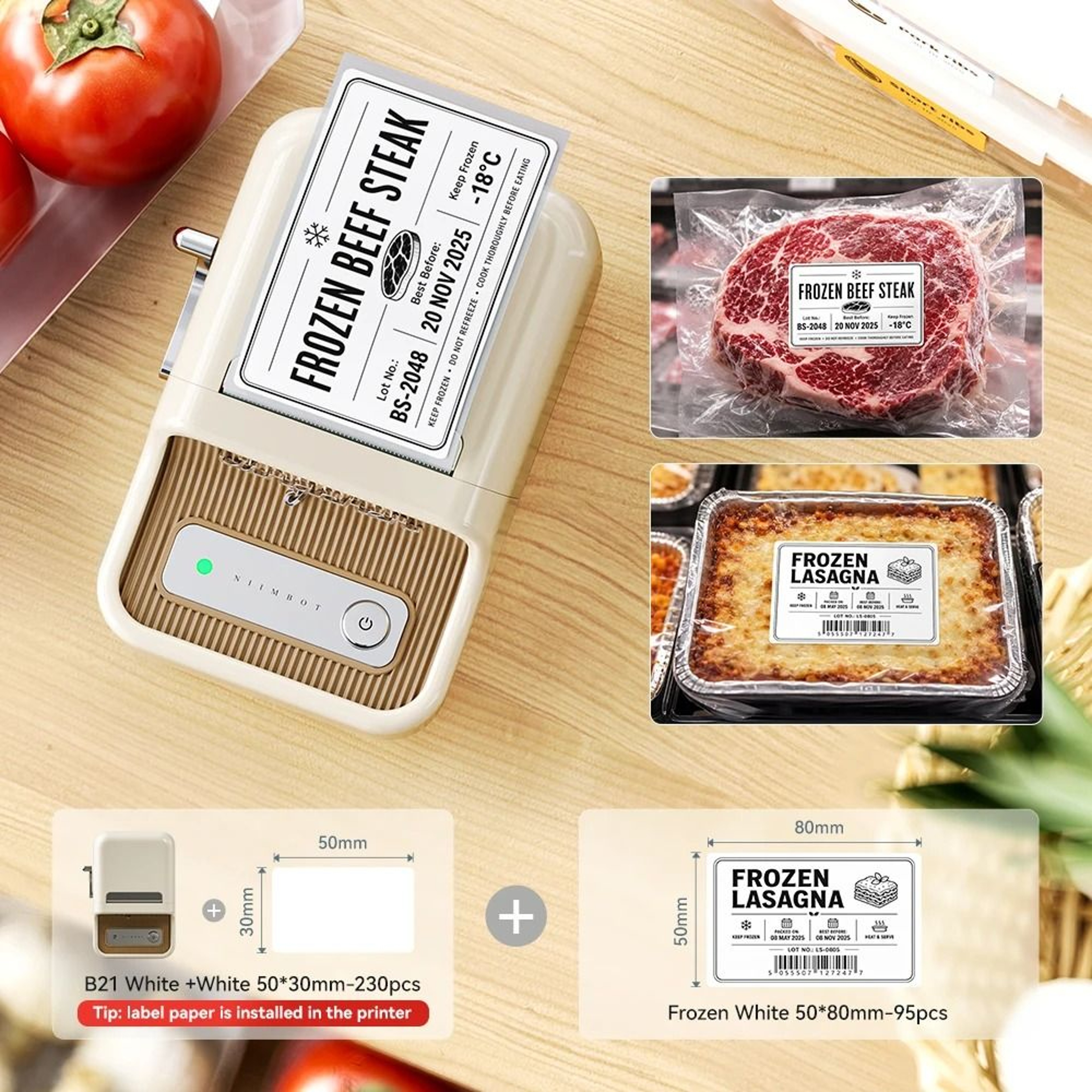 Niimbot Smart Bluetooth Freezer Label Maker 21