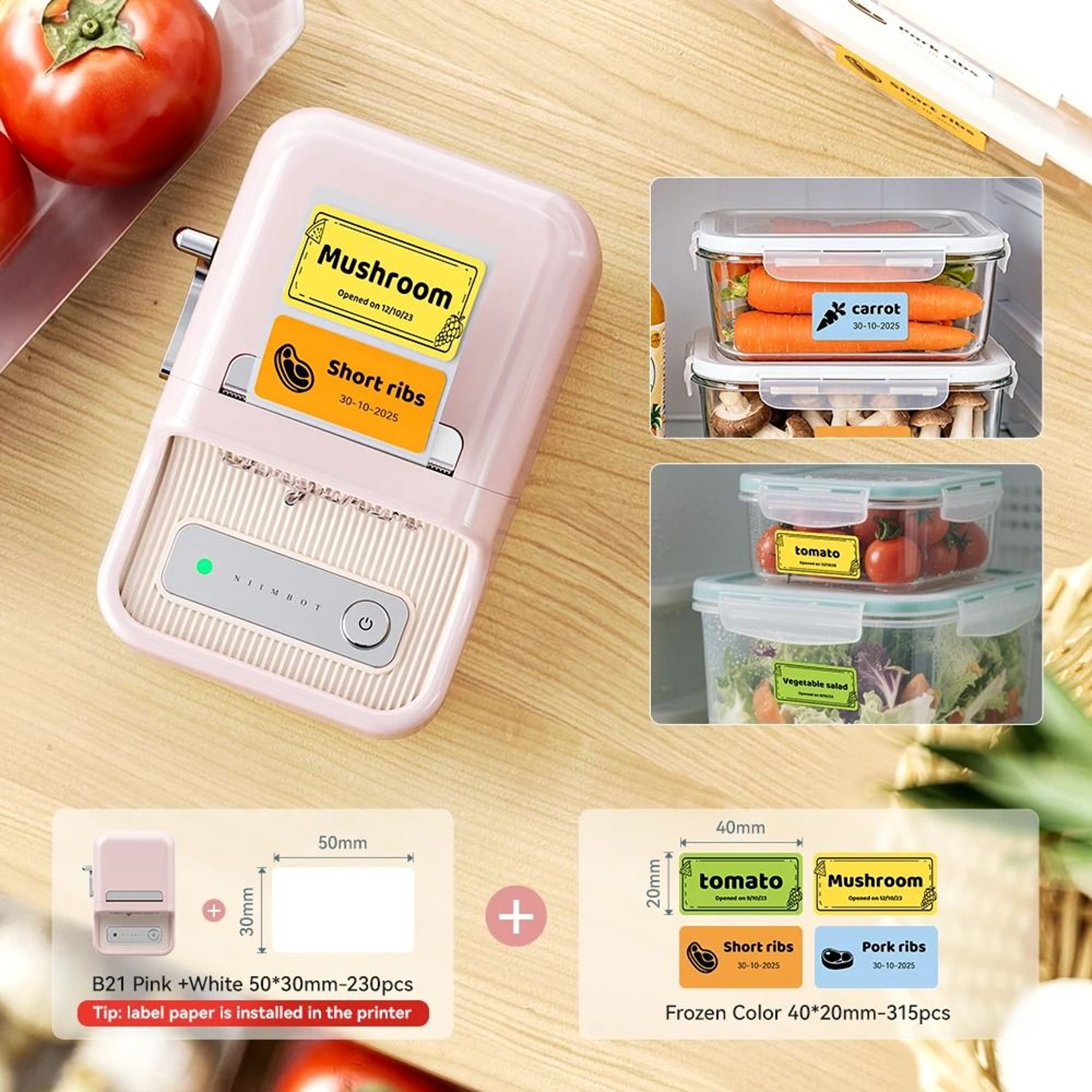 Niimbot Smart Bluetooth Freezer Label Maker 27