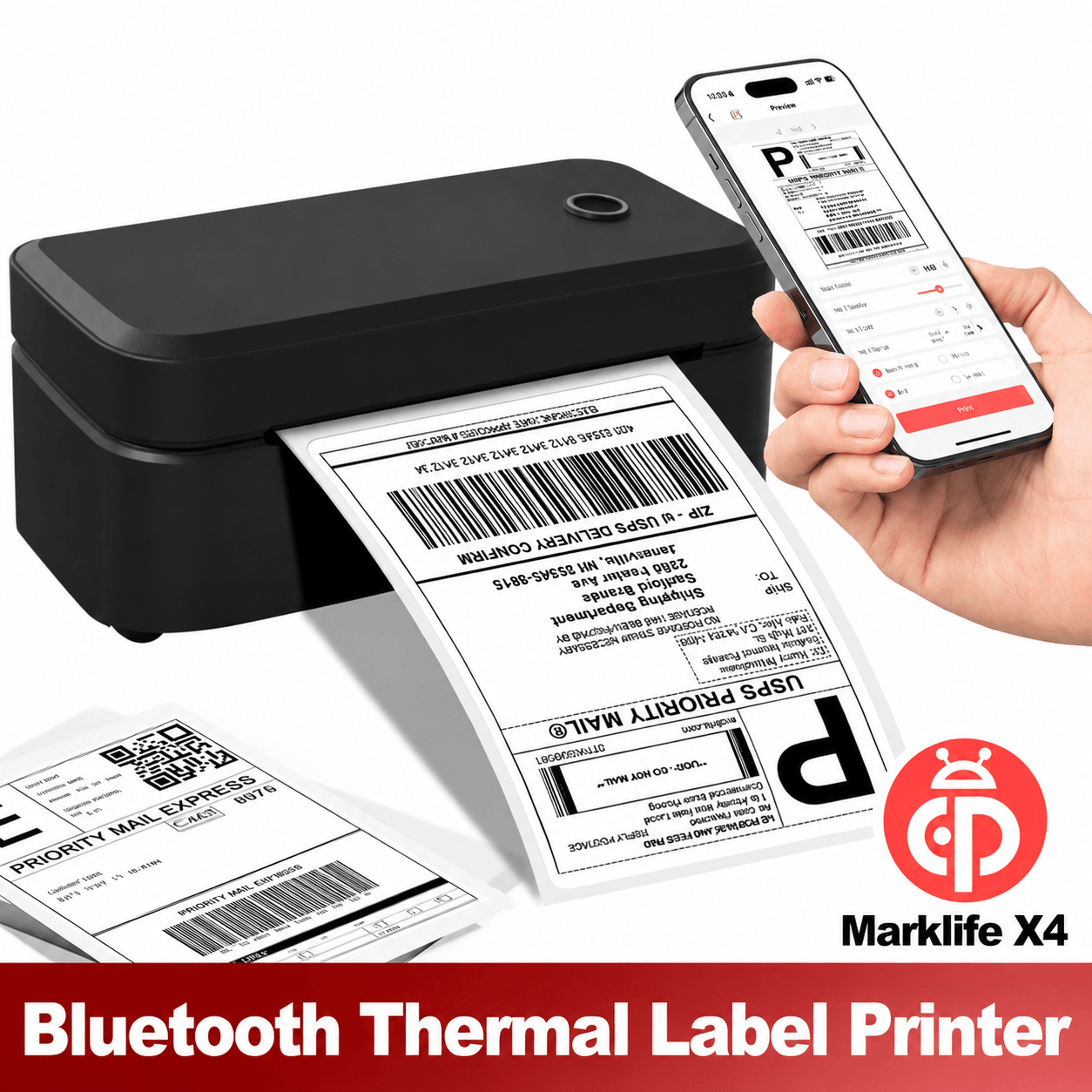 Marklife X4 Bluetooth Shipping Label Printer 0