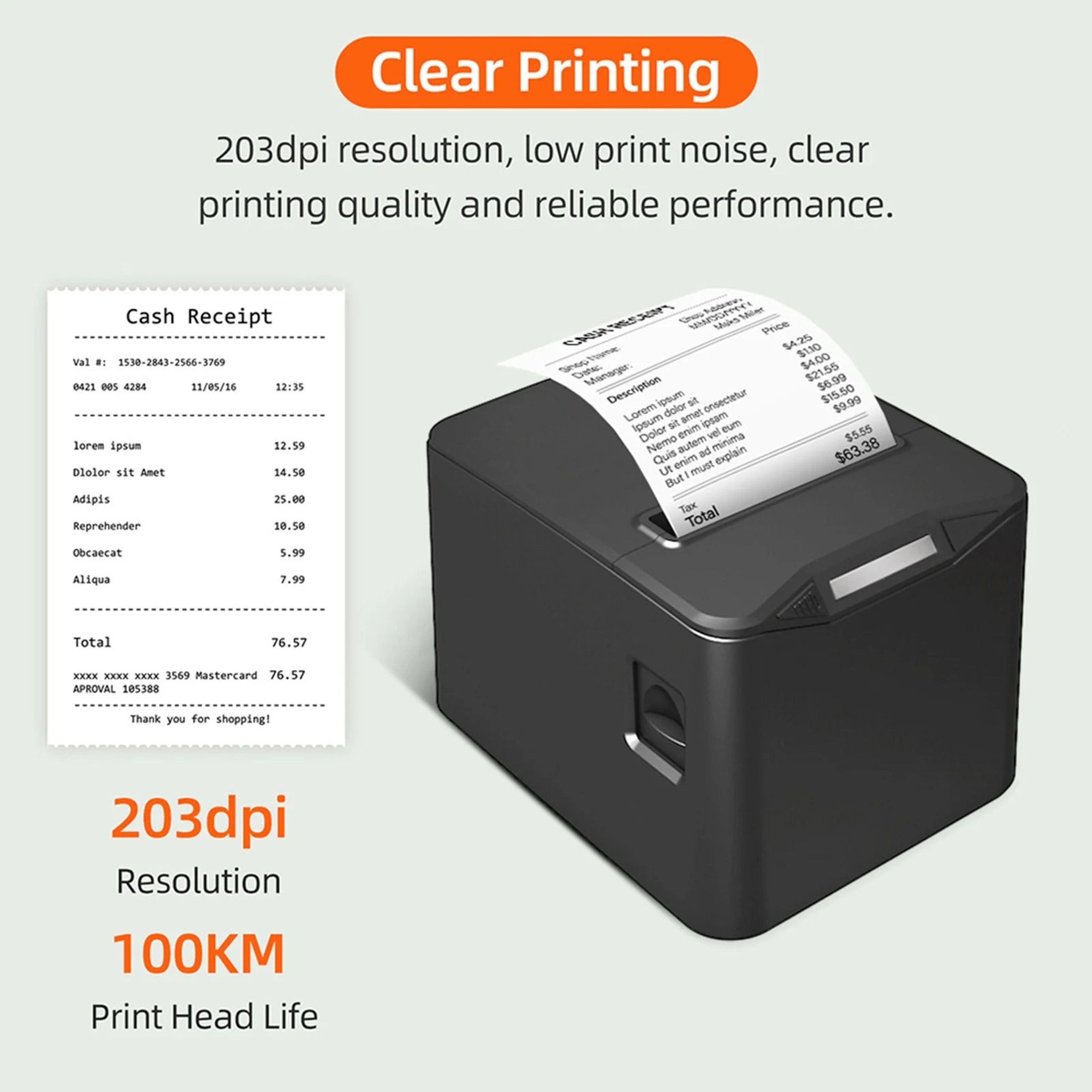 80mm High Speed Thermal Receipt Printer 3
