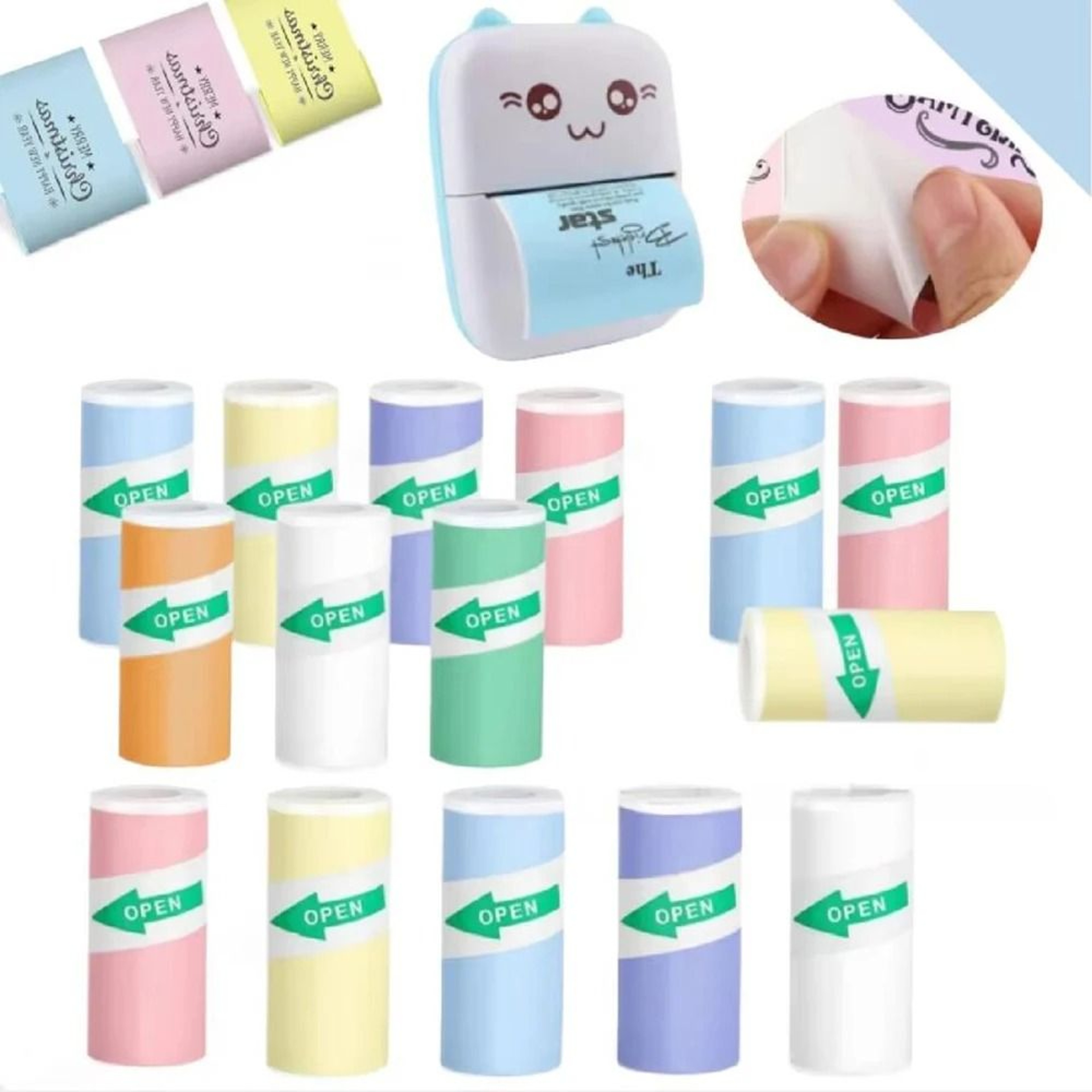 Mini Printer Self Adhesive Thermal Sticker Paper 0