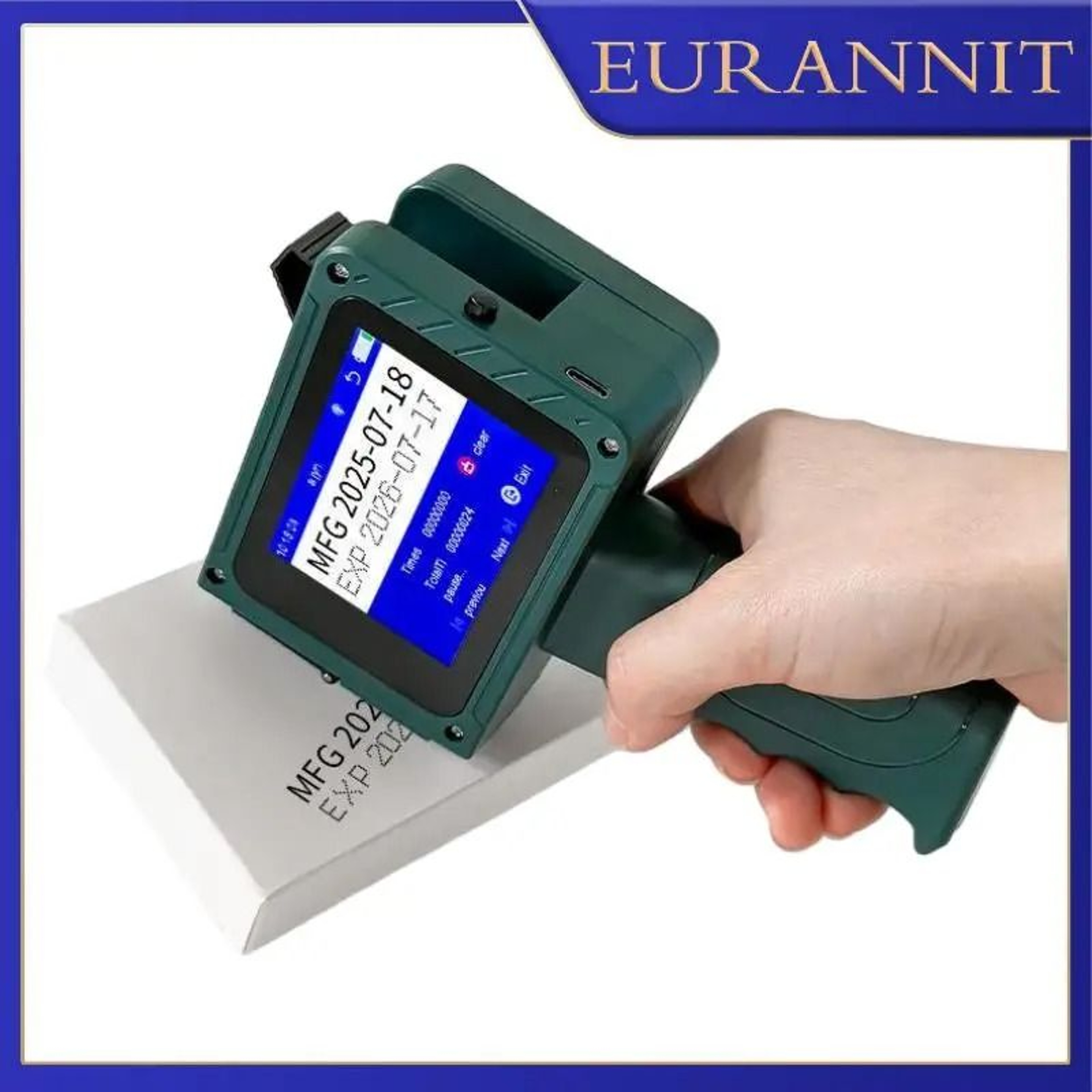 EURANNIT EC15 Handheld Inkjet Coding Printer 0