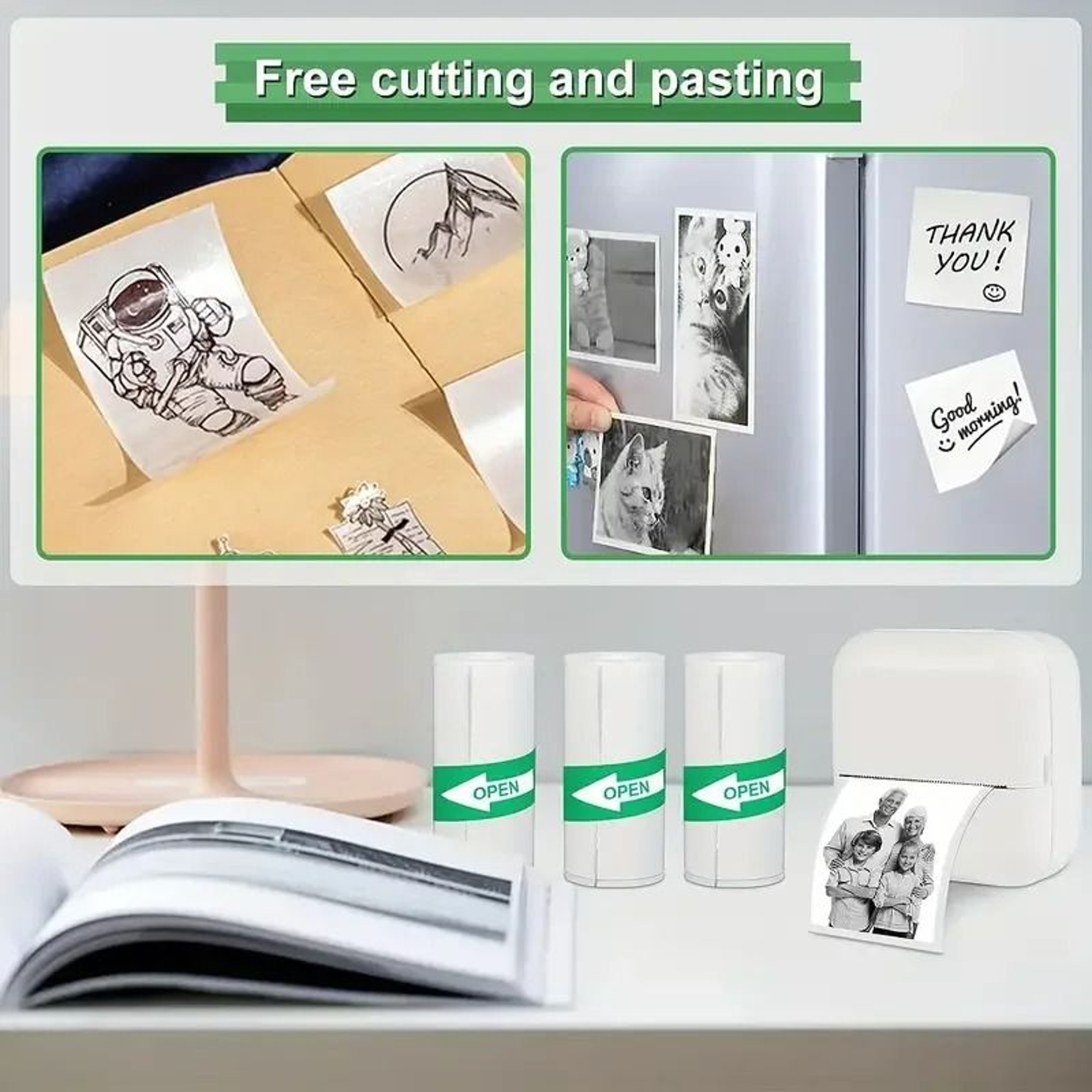 PrintEase 10 Roll SelfAdhesive Thermal Sticker Paper 2