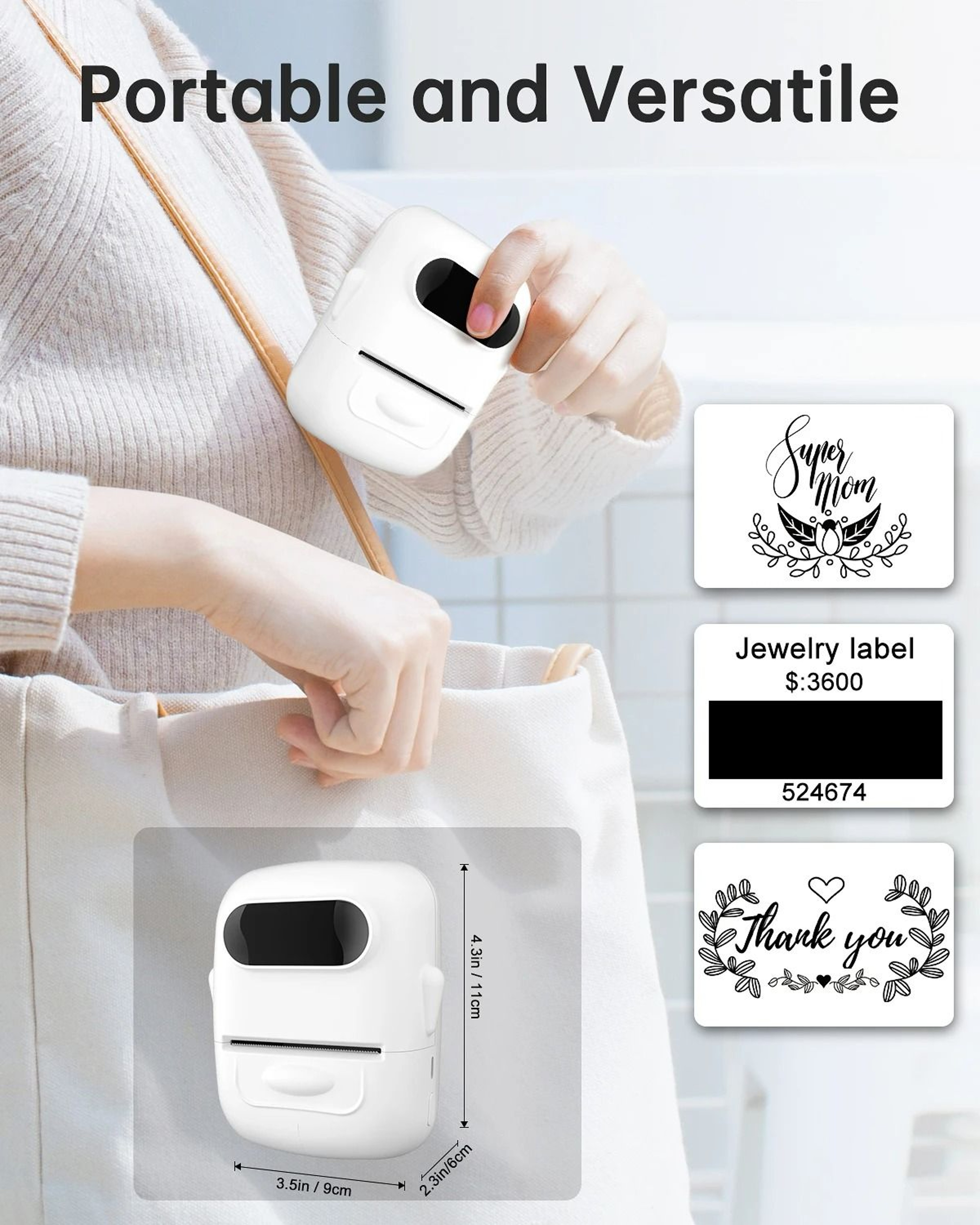 Marklife P50 Mini Bluetooth Thermal Label Printer 6