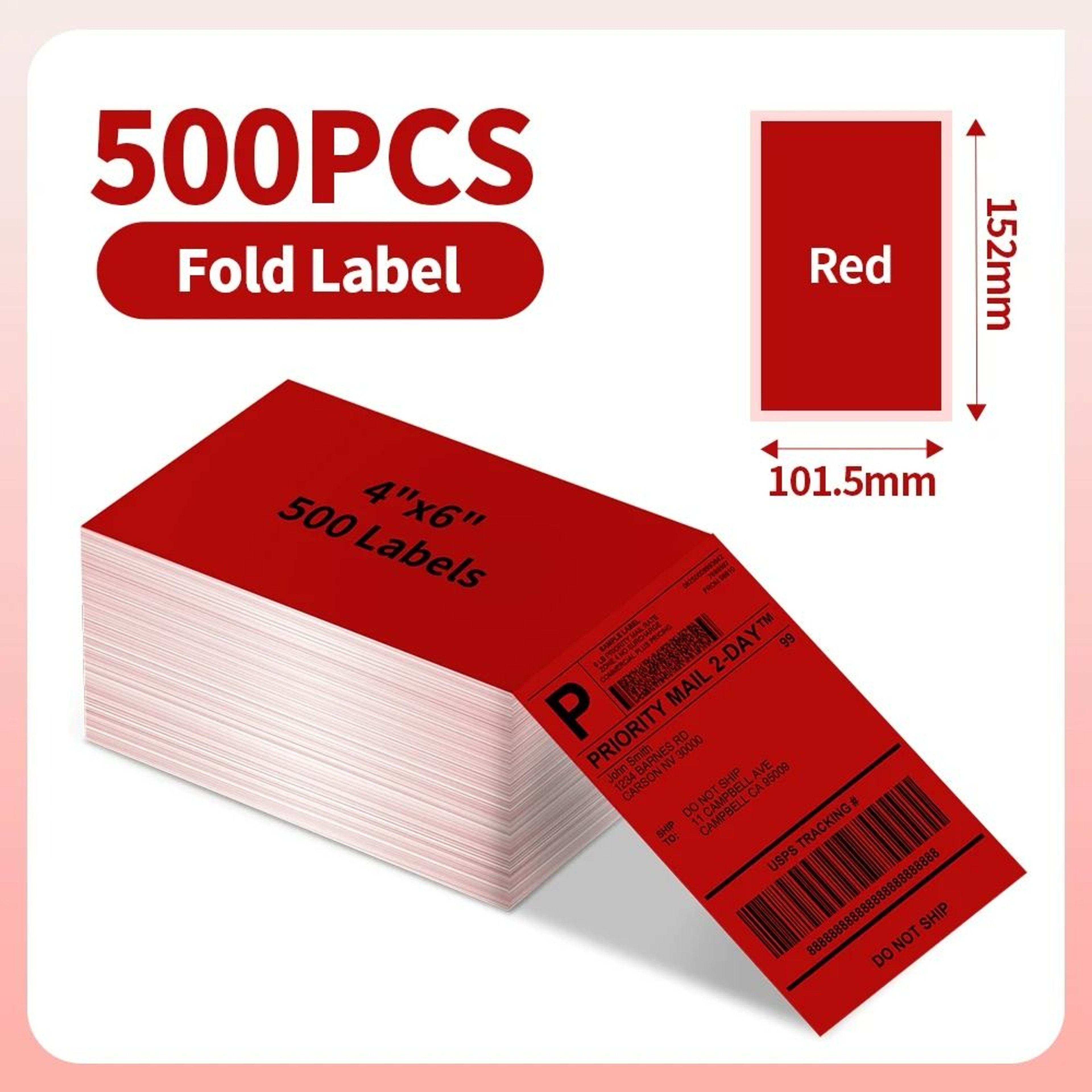 Phomemo 500 Pack 4x6 Thermal Shipping Labels 12