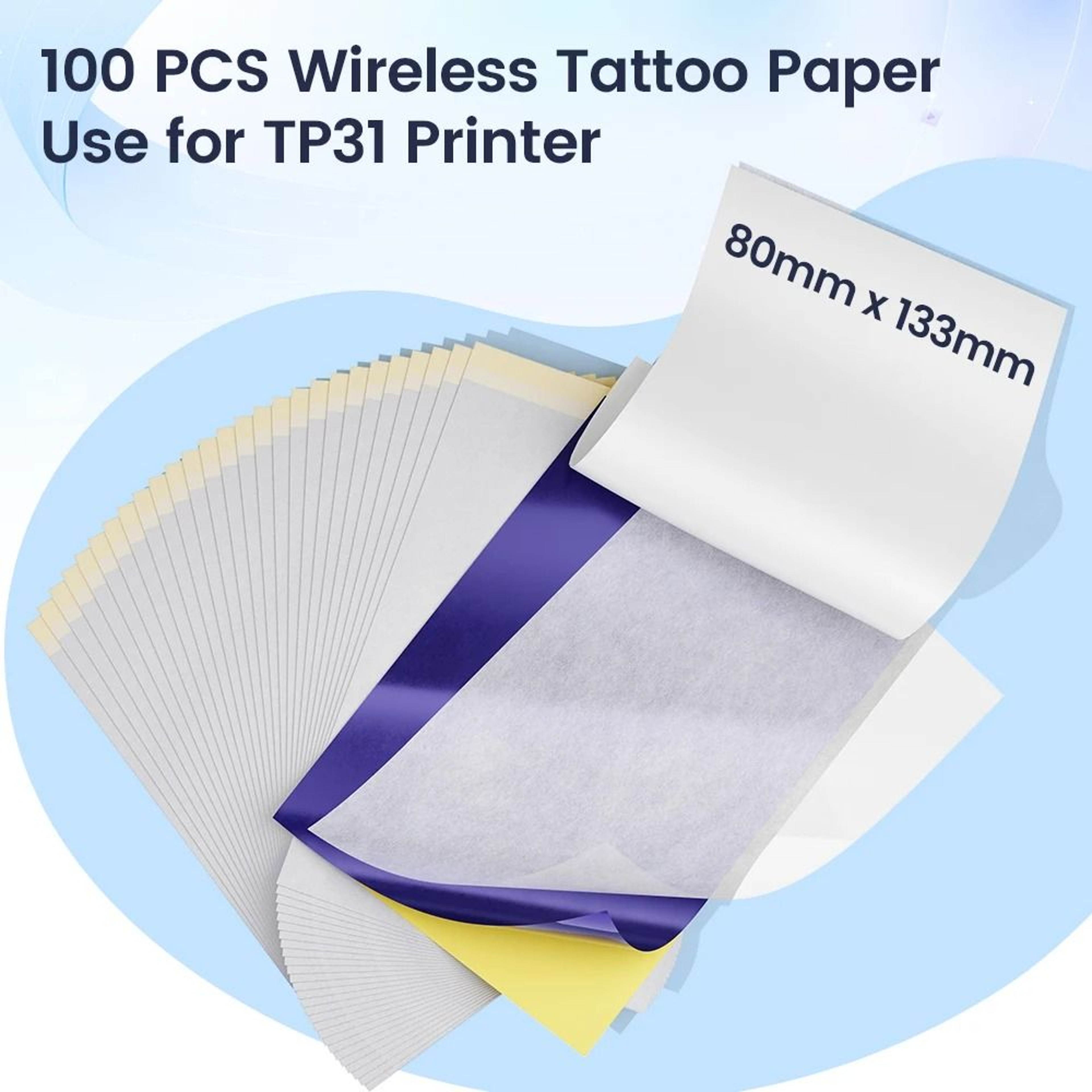 TP31 Tattoo Stencil Transfer Paper 100 Sheets 1