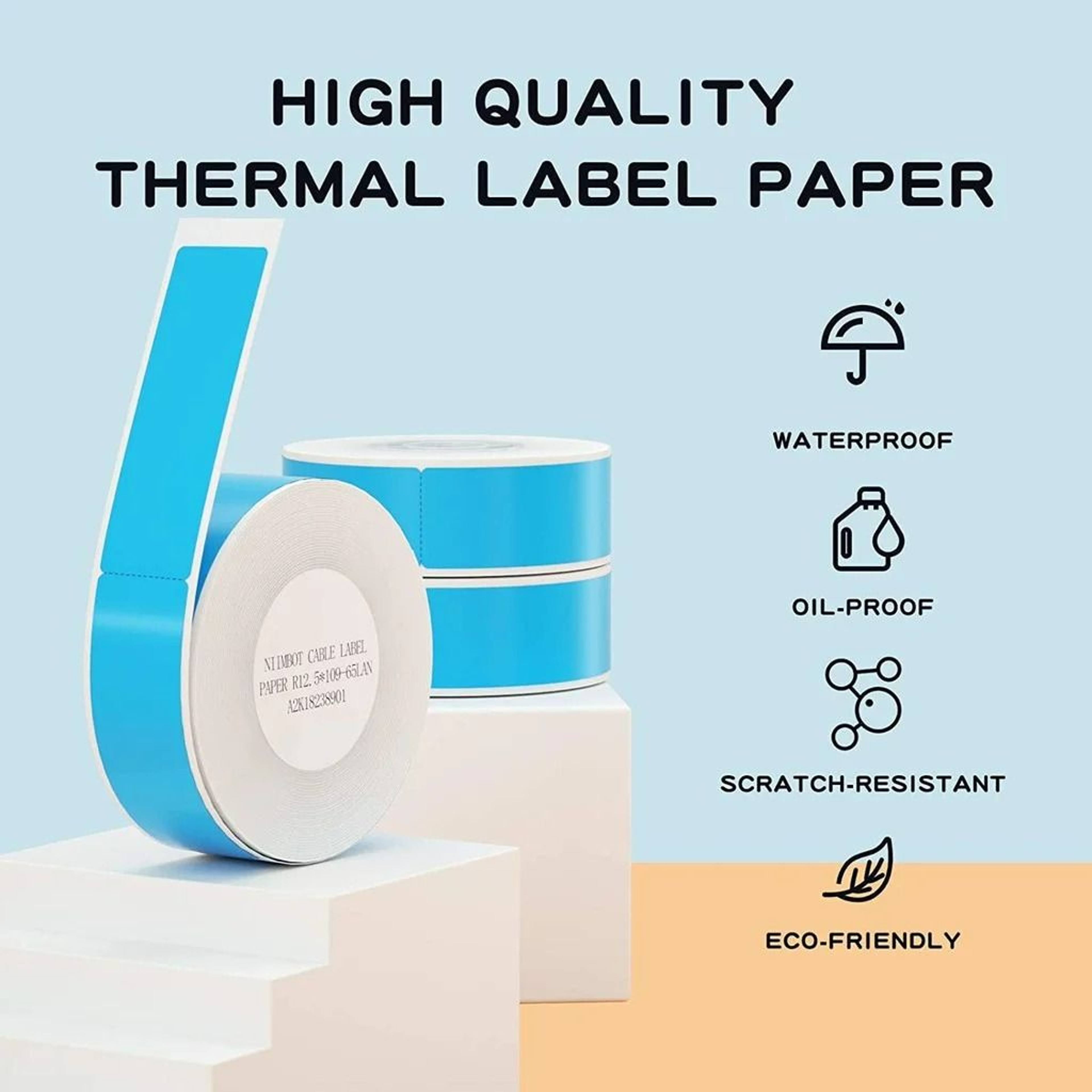 NIIMBOT Waterproof Cable Identification Label Stickers 4