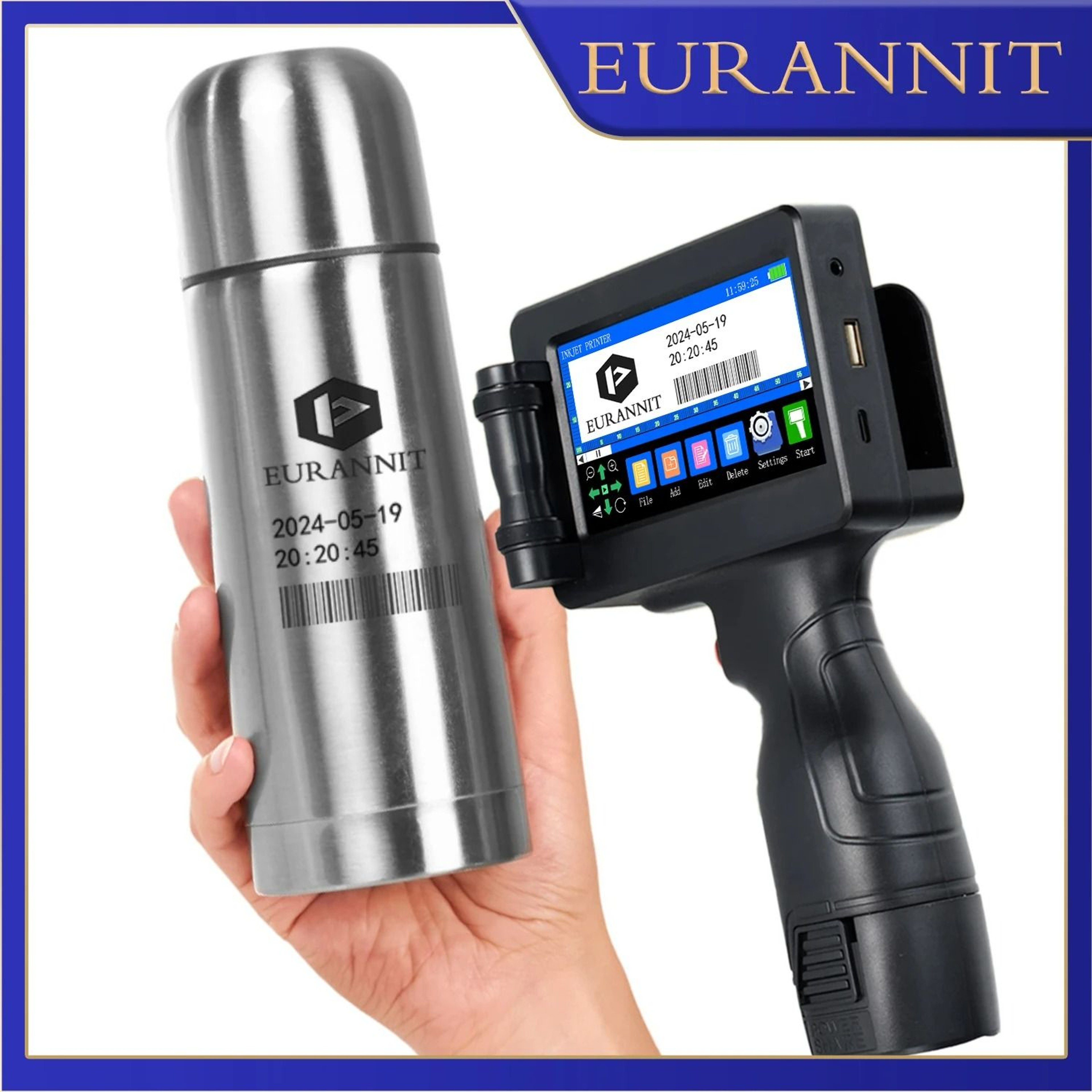 EURANNIT E17 Portable Handheld Inkjet Coding Printer 1