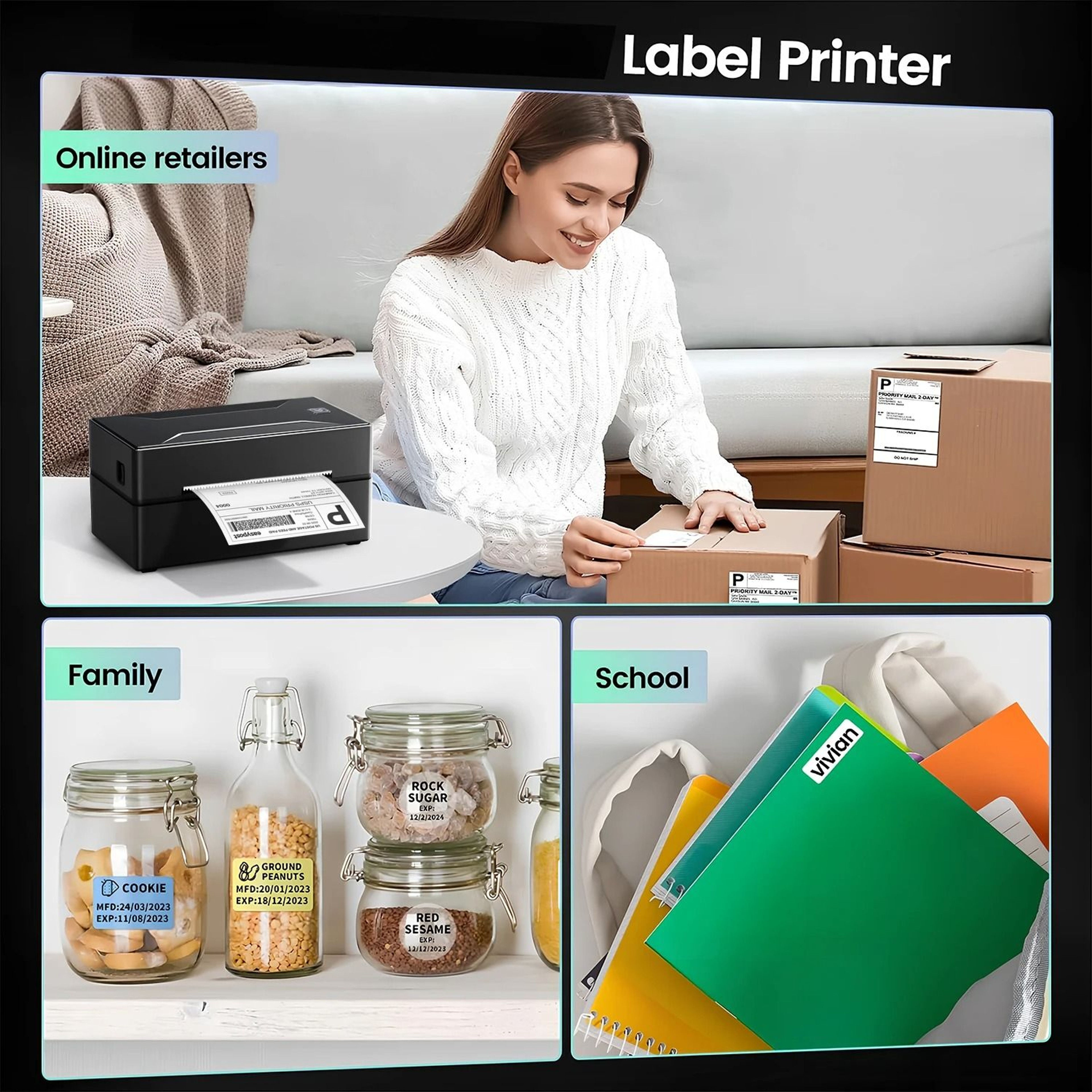 Marklife D100 Wireless Thermal Label Printer 3