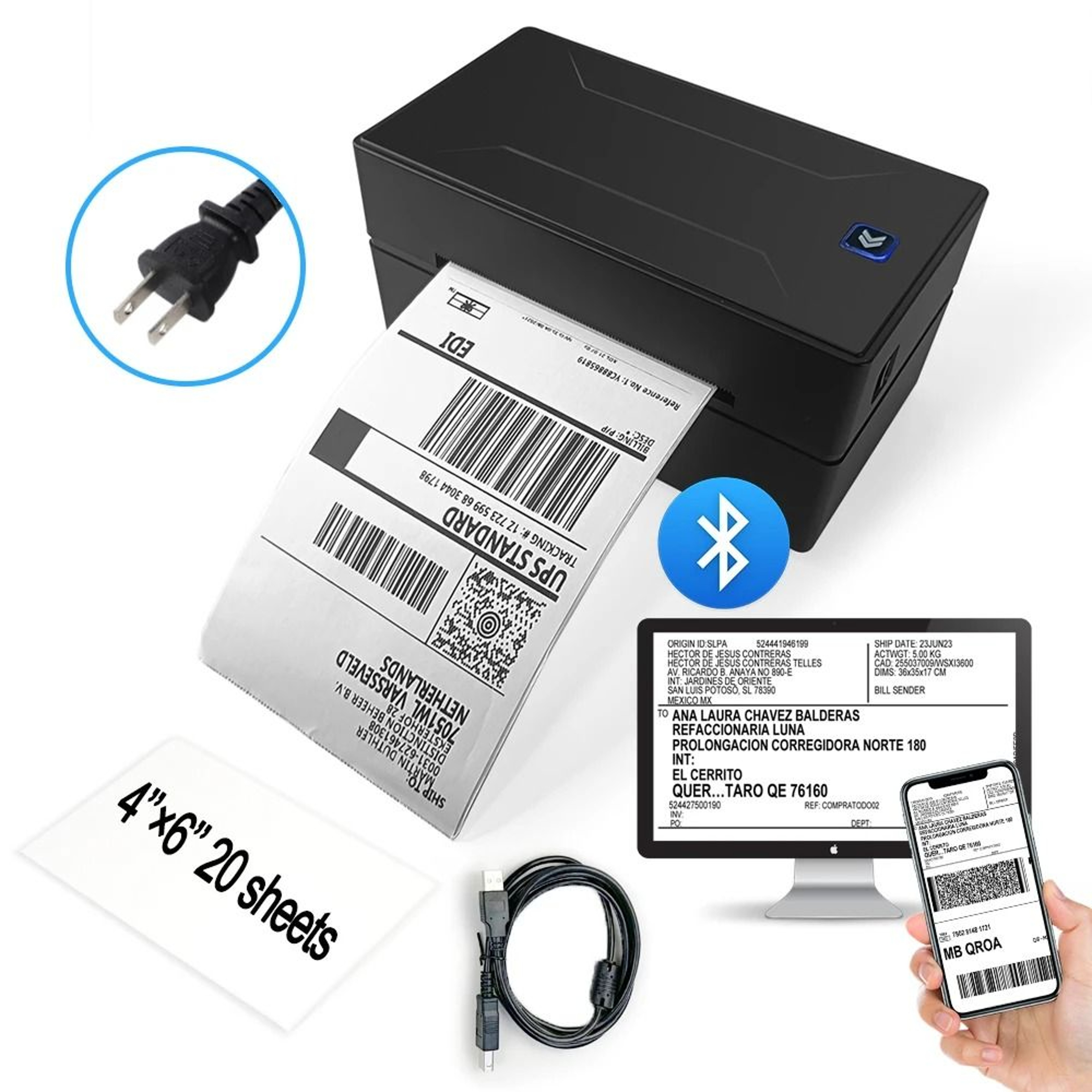 Marklife D100 Wireless Thermal Label Printer 6