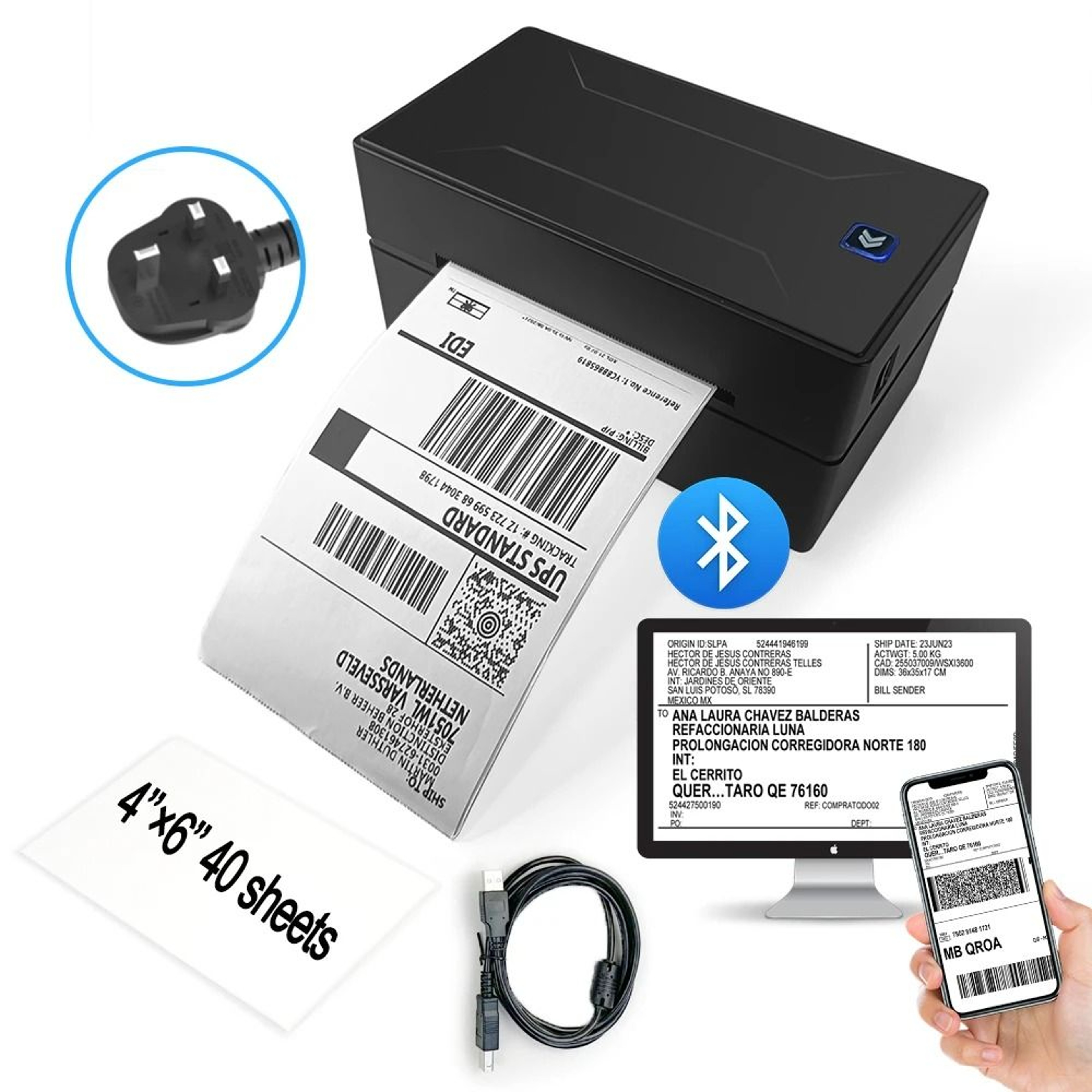 Marklife D100 Wireless Thermal Label Printer 10
