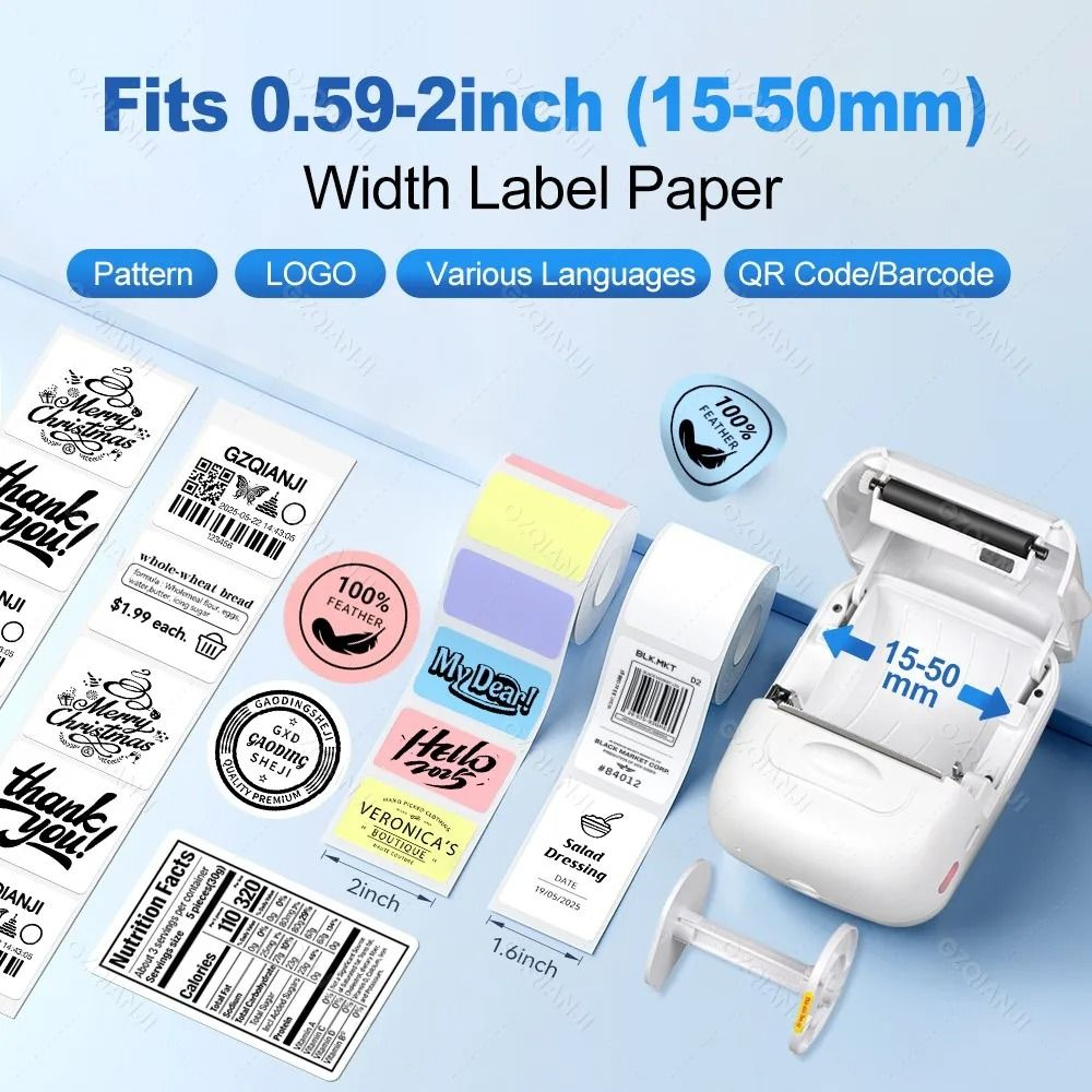Marklife P50 Pocket Wireless Sticker Printer 1