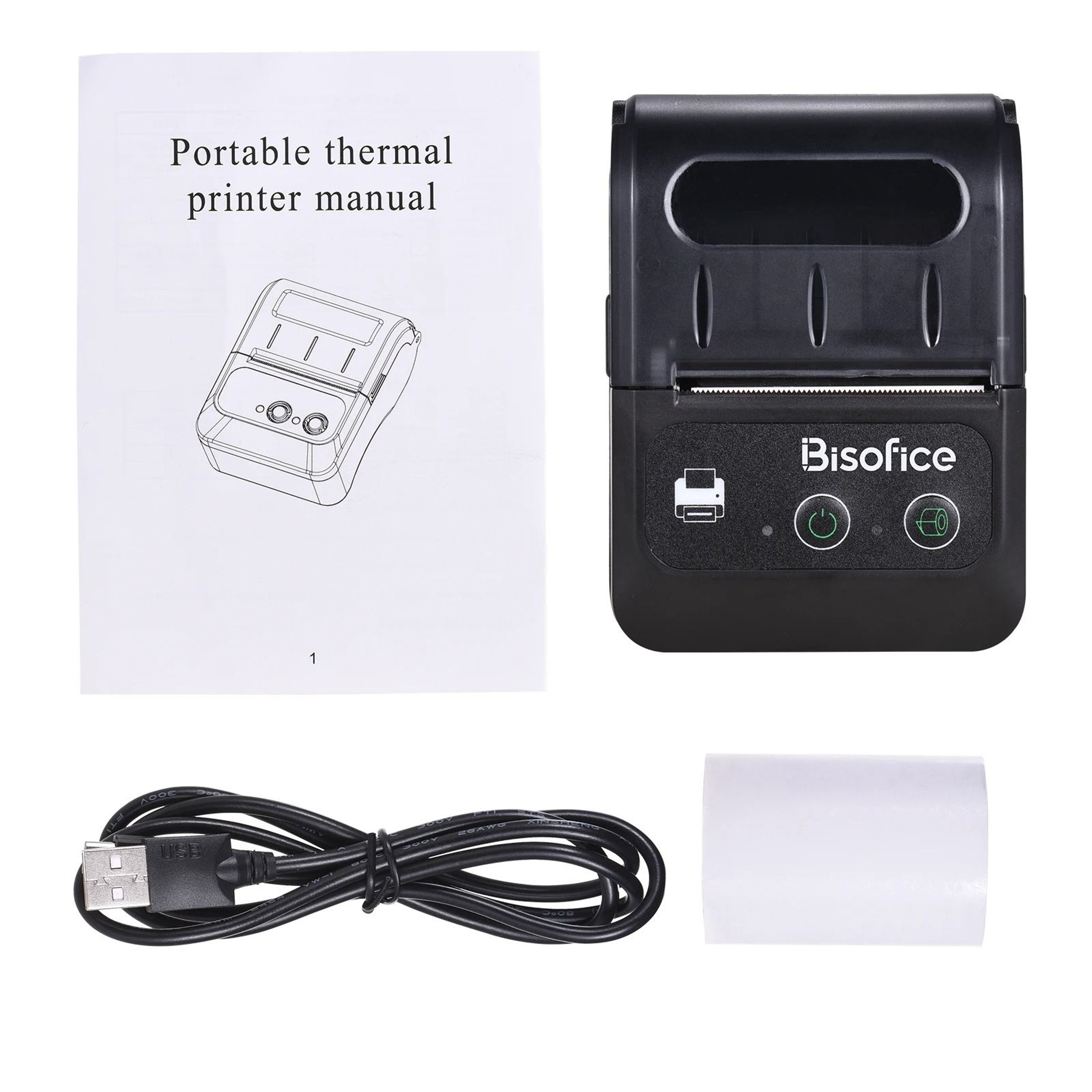 Bisofice 58mm Wireless Thermal Label Printer 6