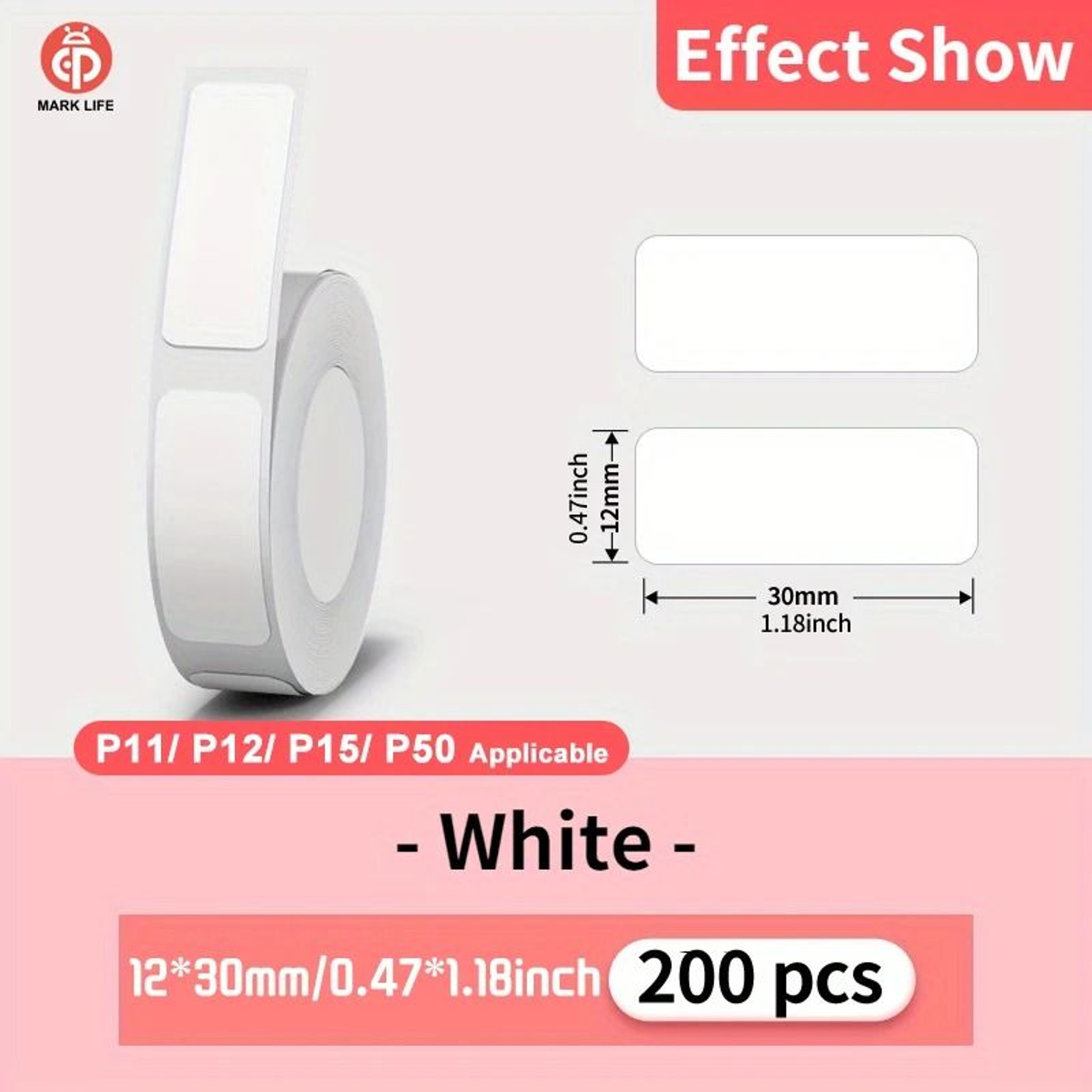 Marklife P15 Mini Bluetooth Sticker Maker 12