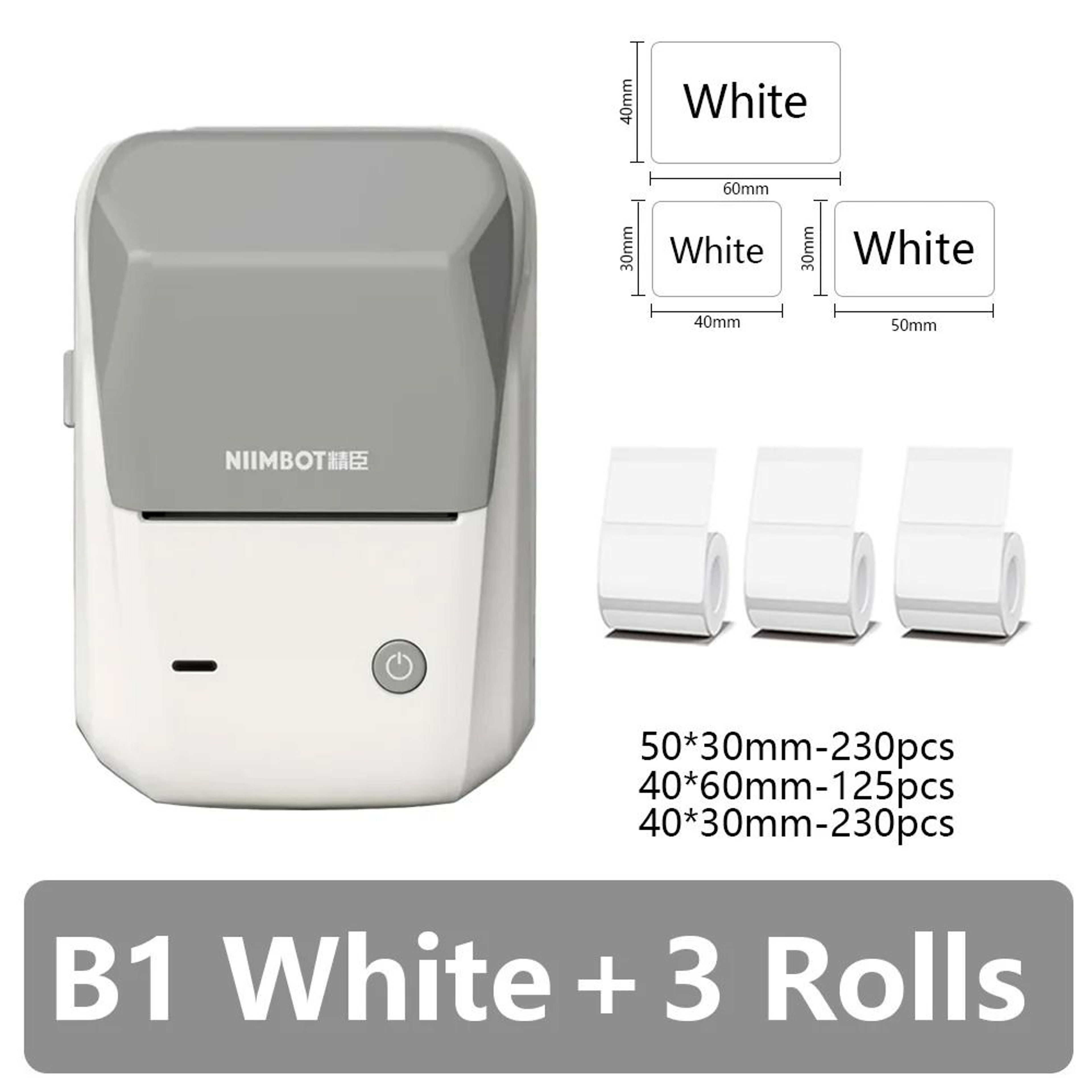 Niimbot B1 Pocket Bluetooth Label Maker 12