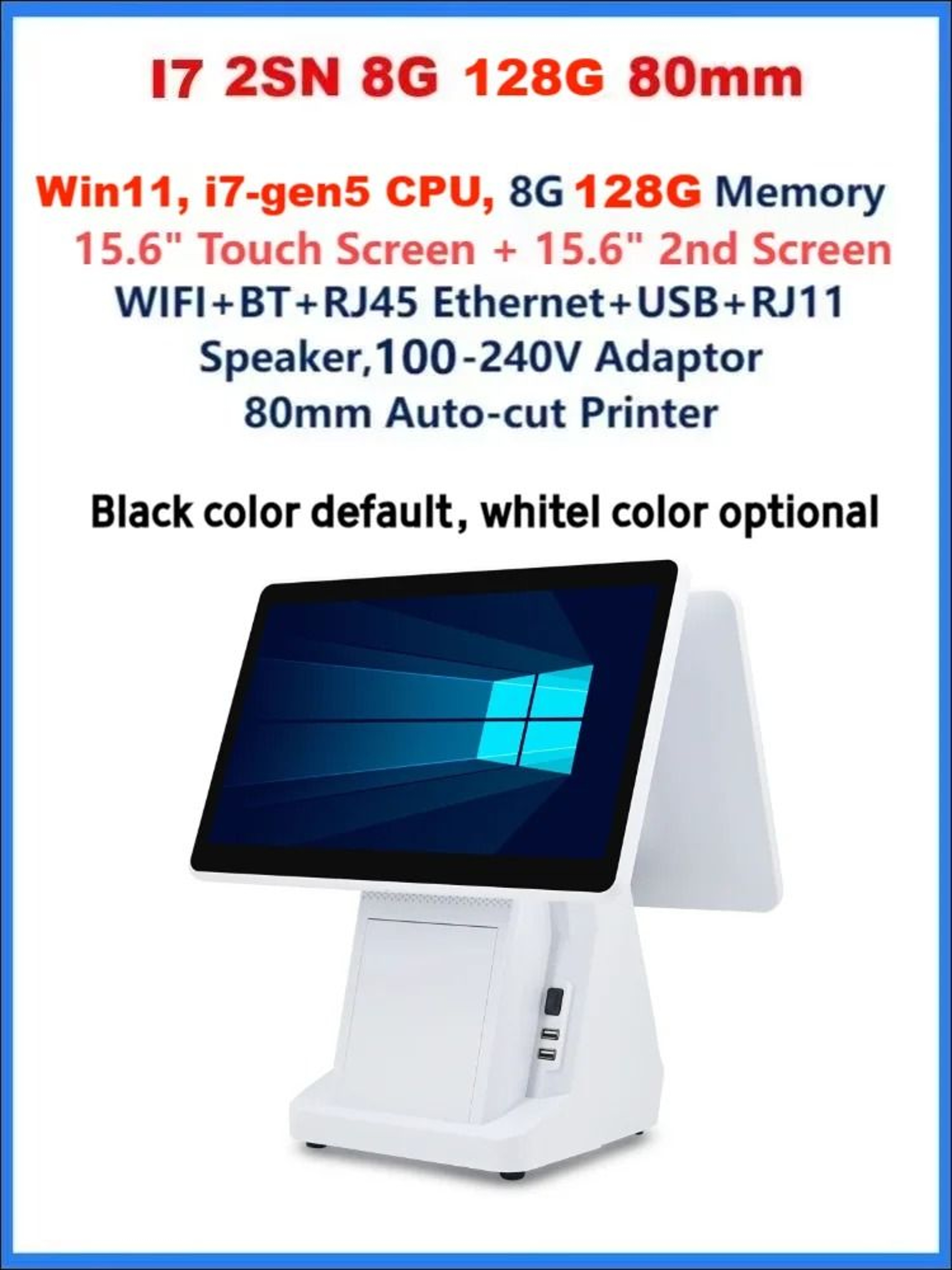 156 Inch Windows Touchscreen POS System 10