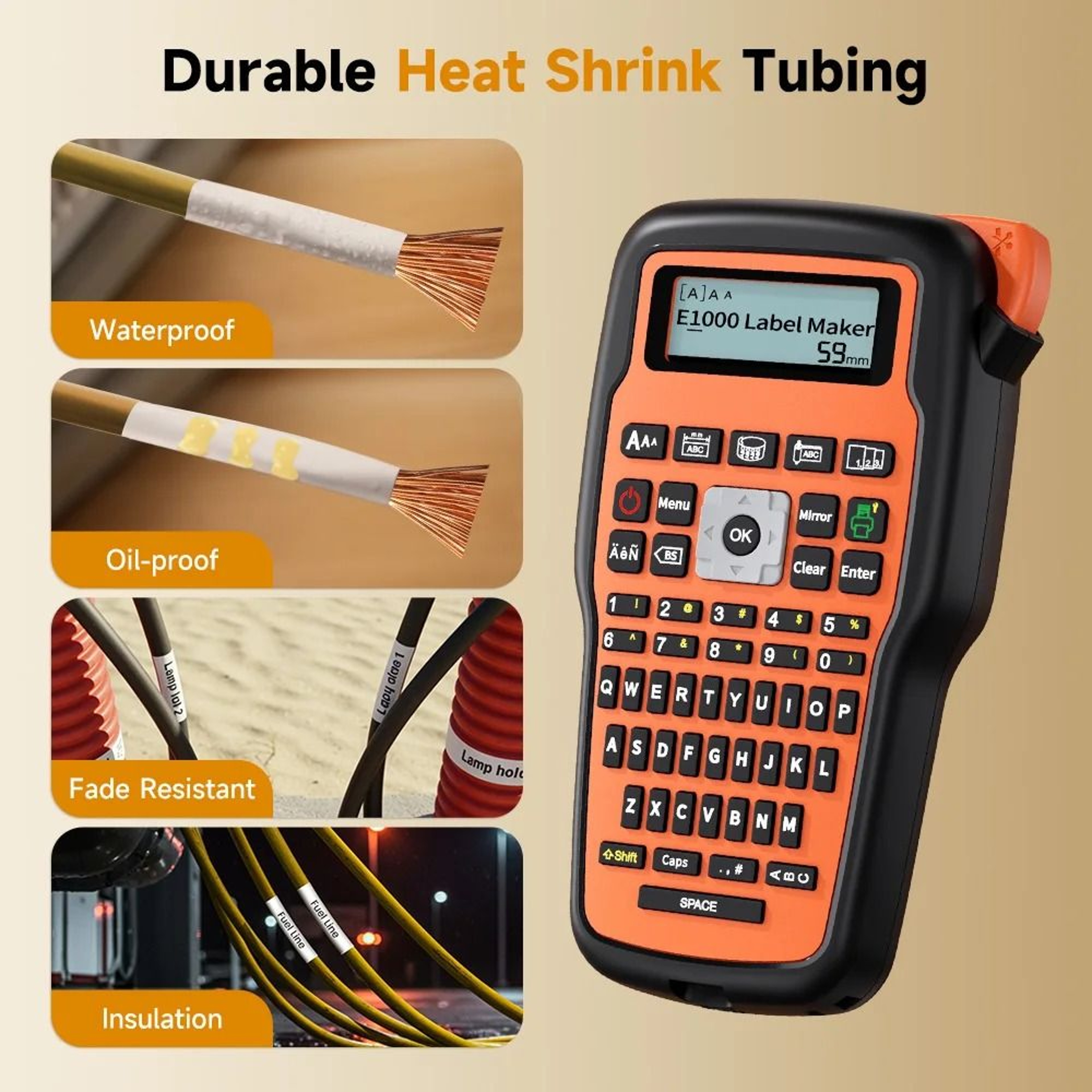 E1000PRO Label Maker Protective Carrying Case 4