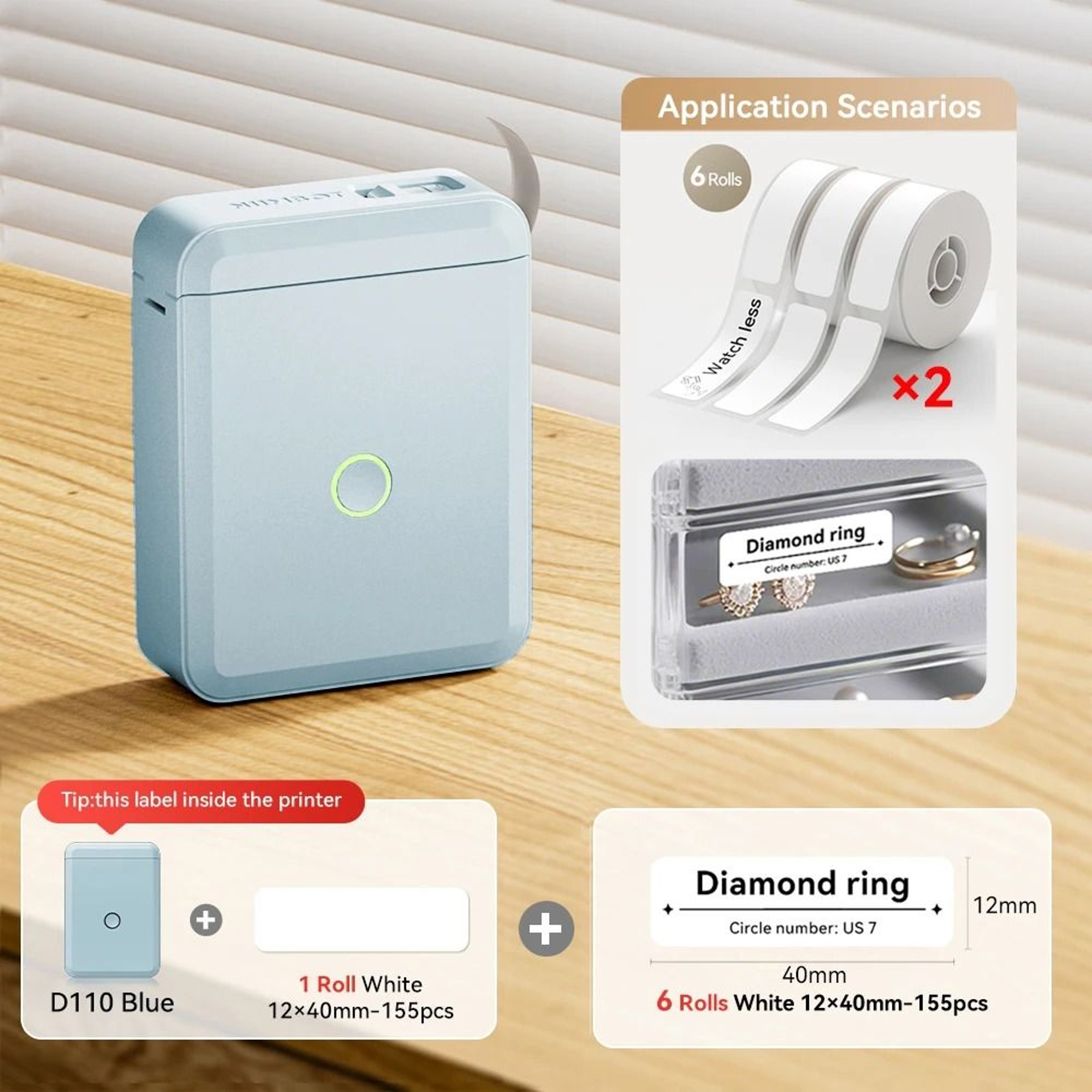 Niimbot D11 D110 Wireless Mini Label Printer 17