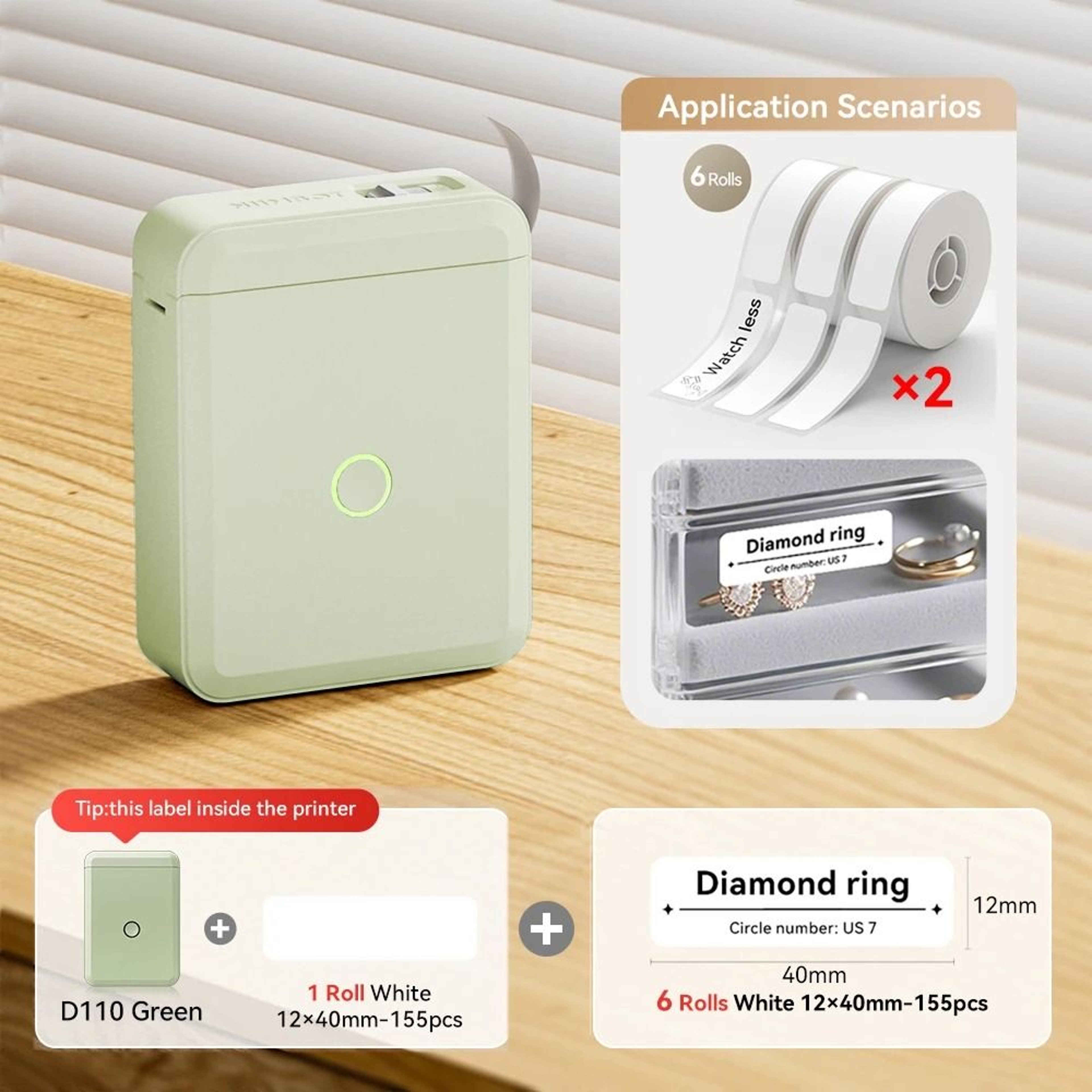 Niimbot D11 D110 Wireless Mini Label Printer 16