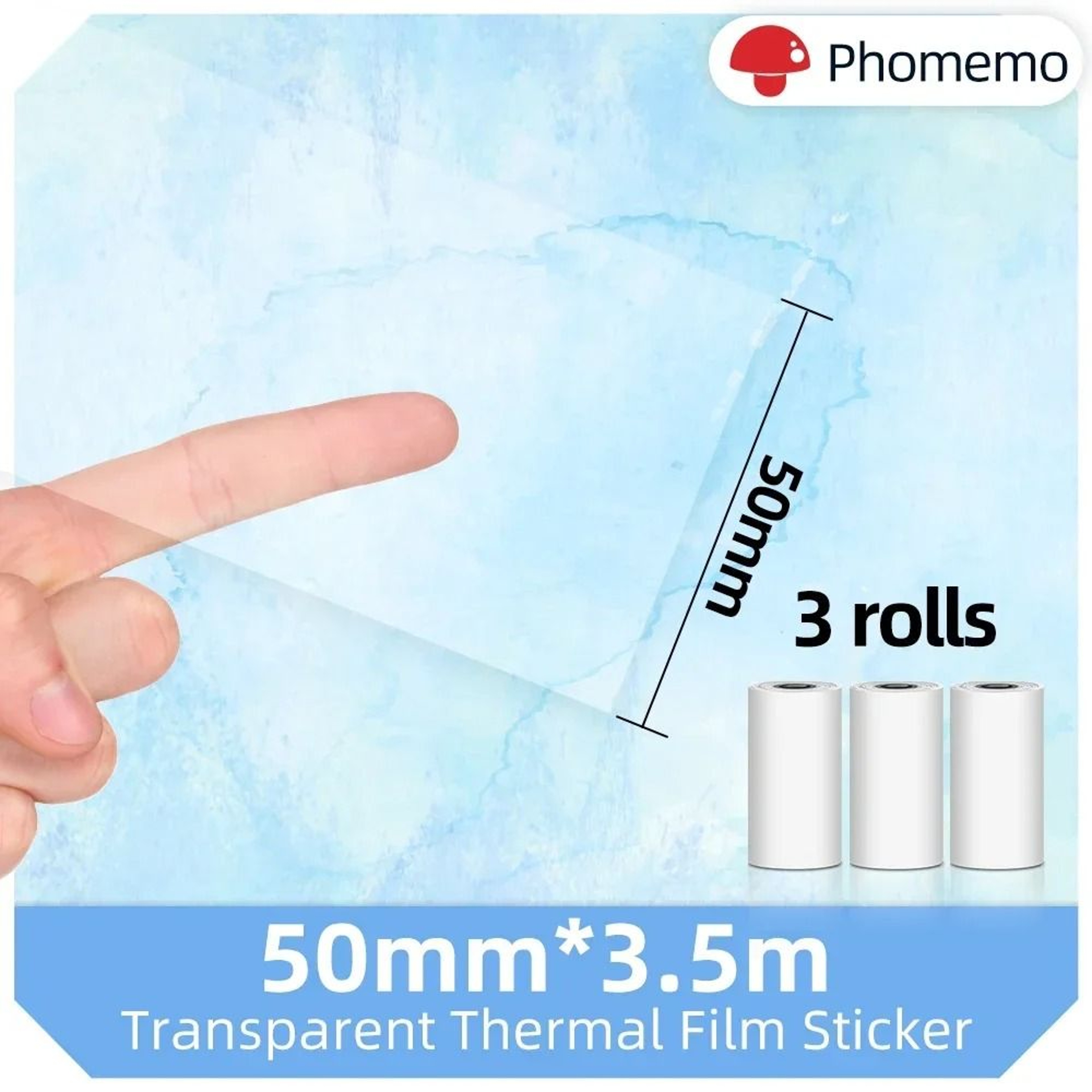 Phomemo Transparent Self Adhesive Thermal Sticker Paper 7