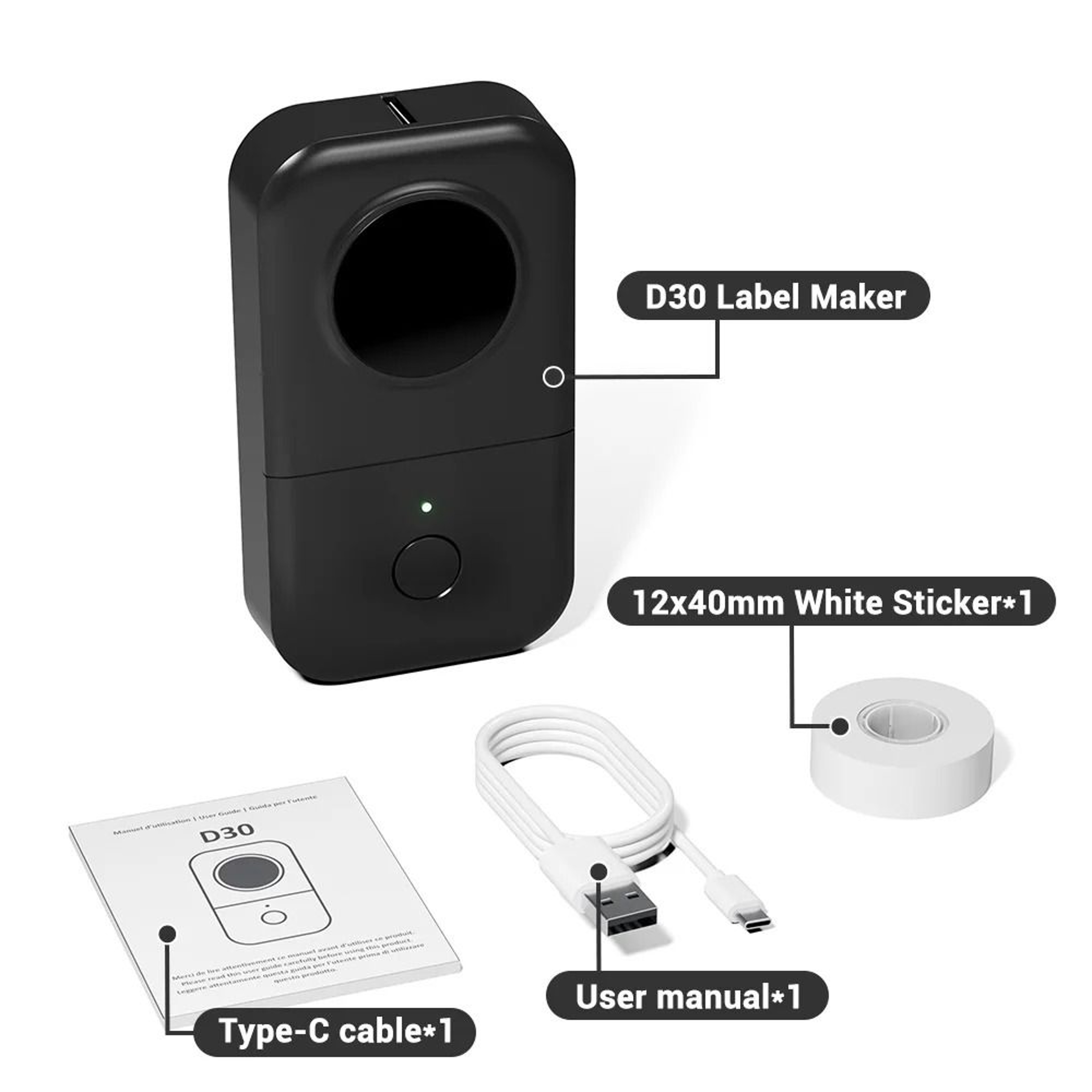 Phomemo D30 Wireless Mini Sticker Label Printer 9