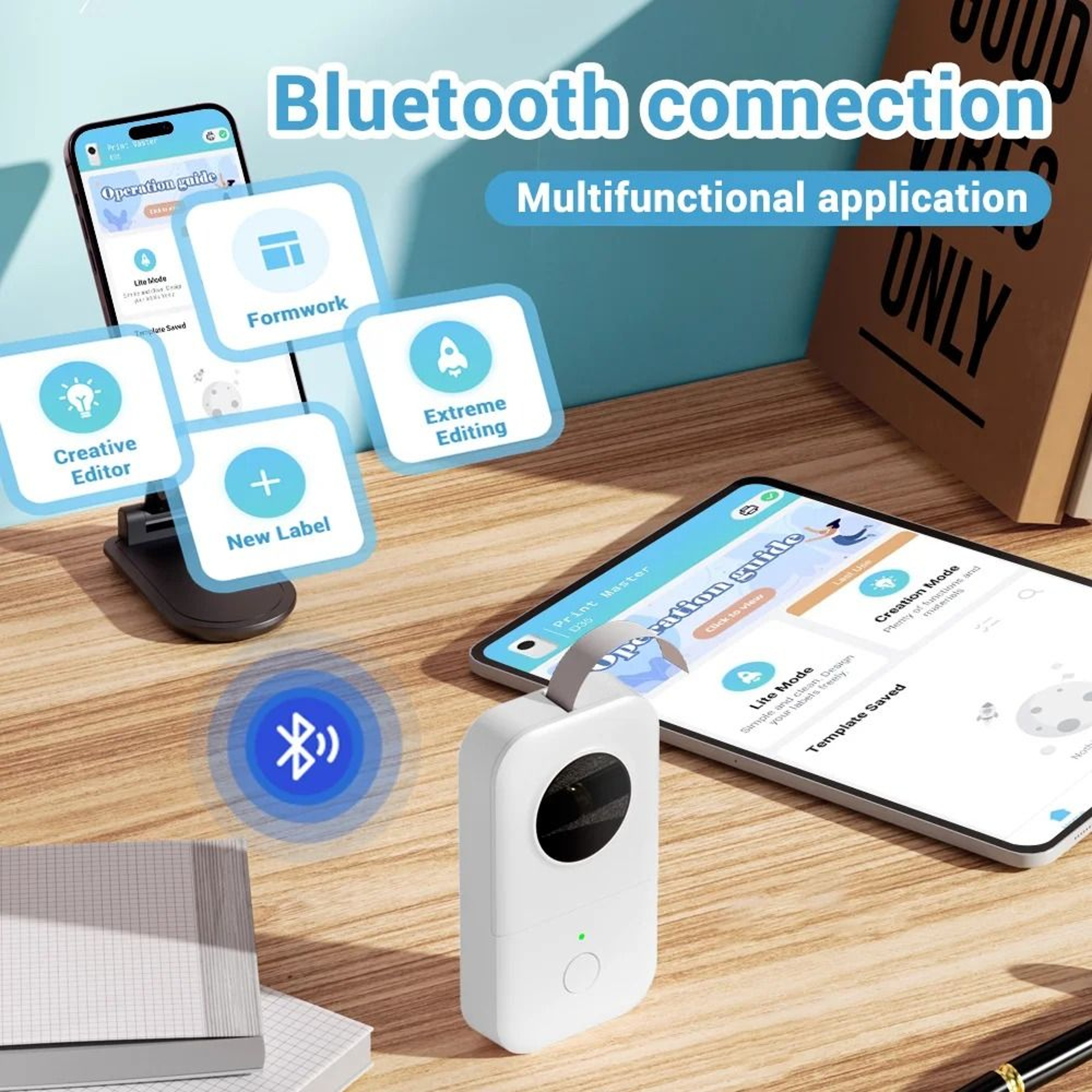 Phomemo D30 Wireless Mini Sticker Label Printer 3
