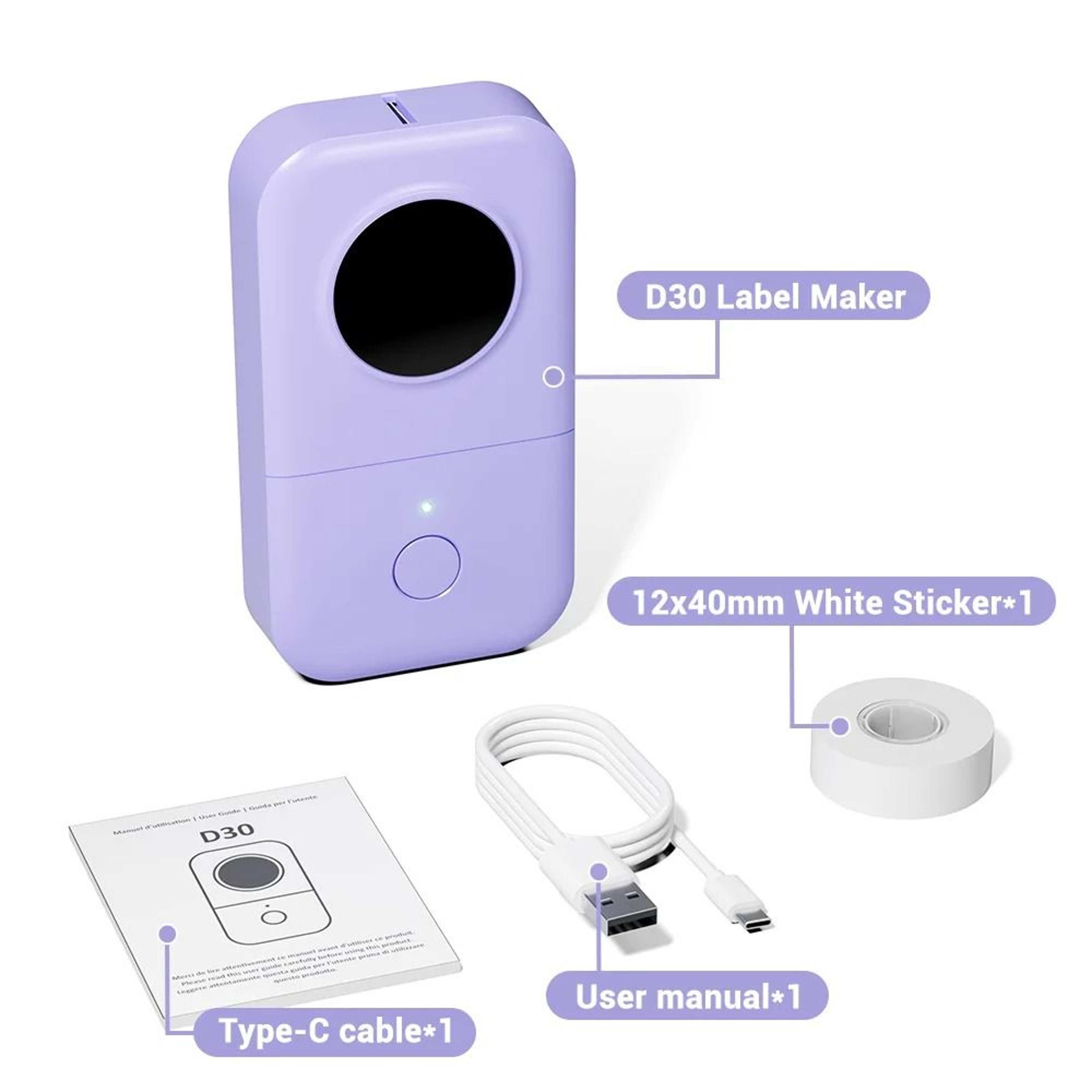Phomemo D30 Wireless Mini Sticker Label Printer 16