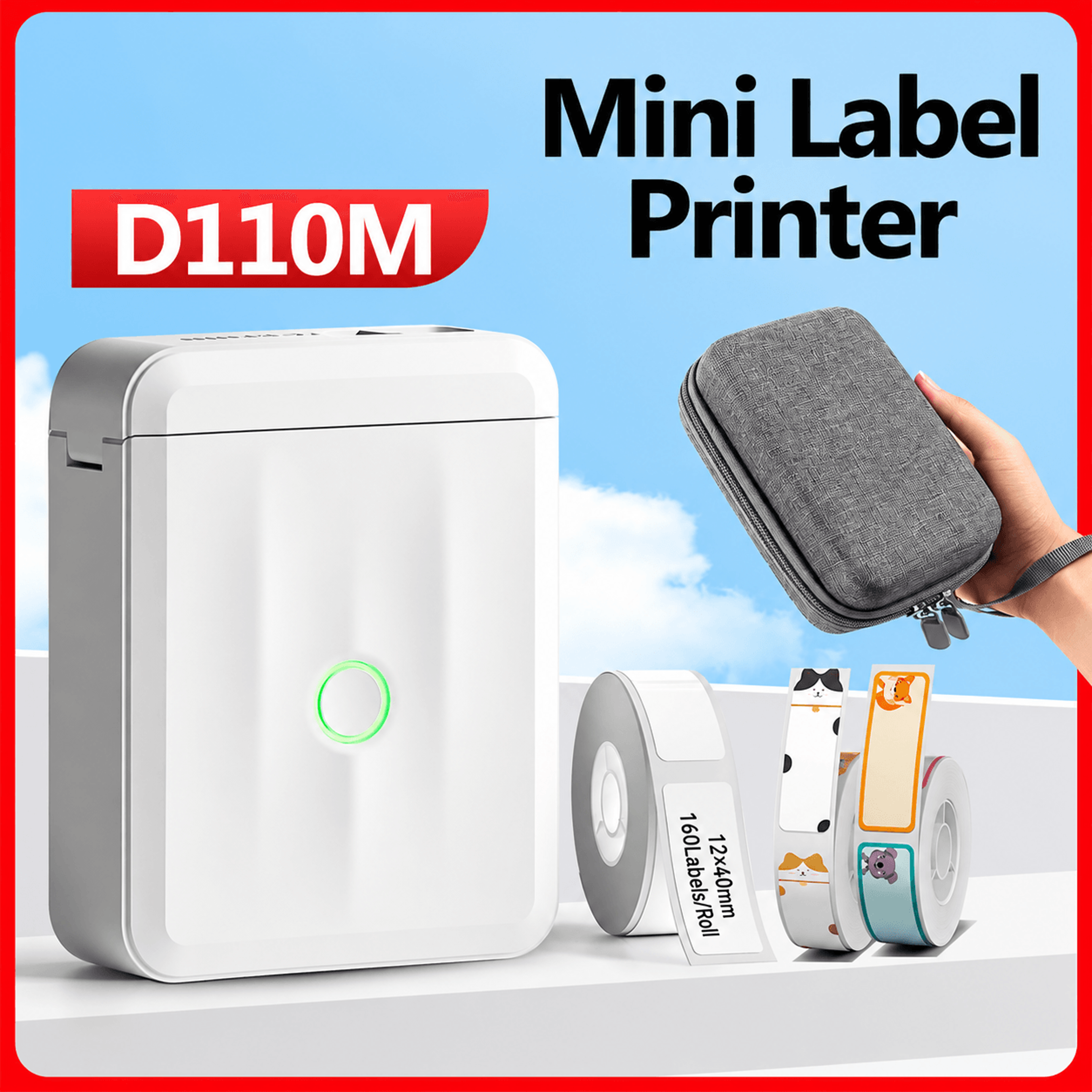 Niimbot D110M Bluetooth Mini Label Printer 0
