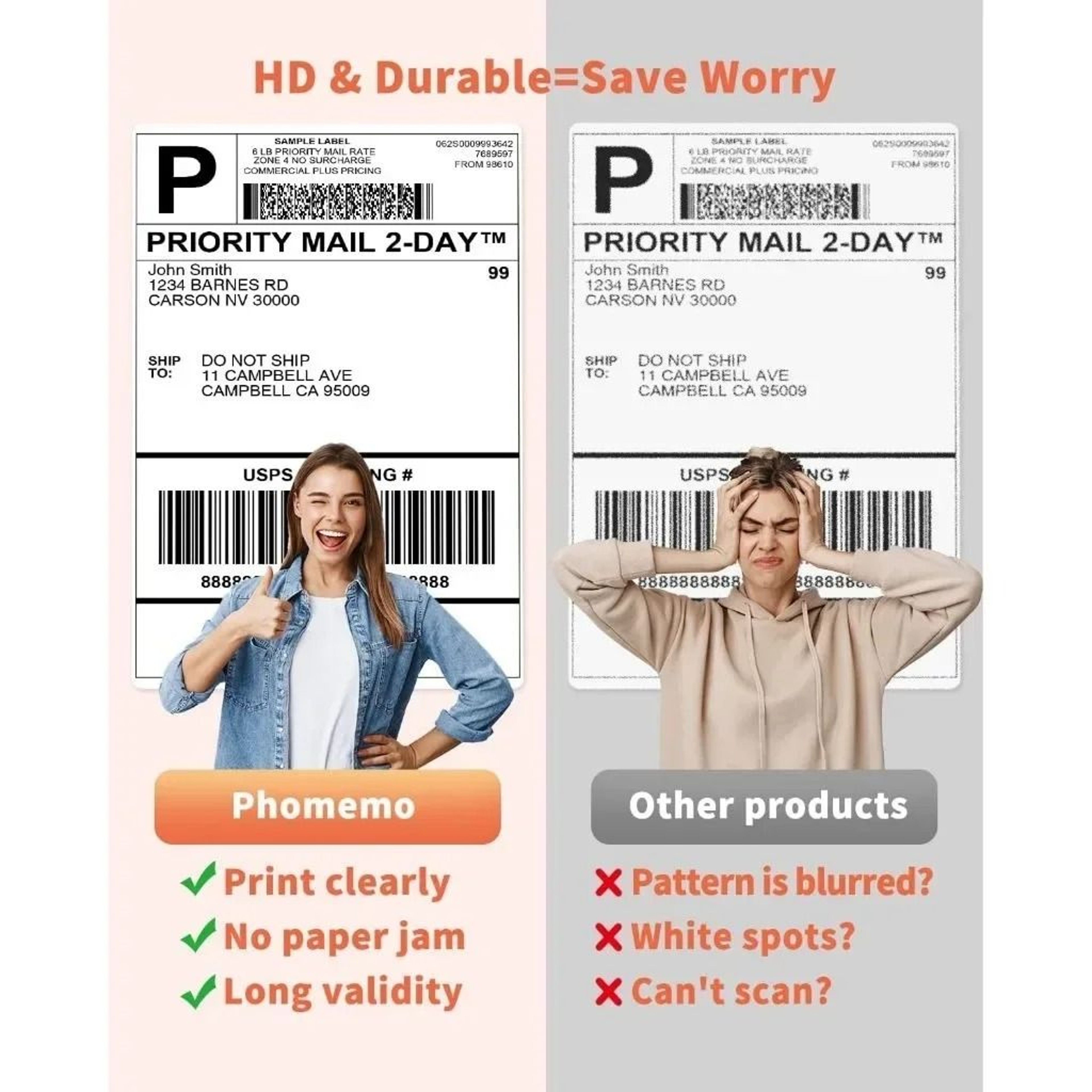 Phomemo 4x6 Thermal Shipping Labels 100 Pack 5