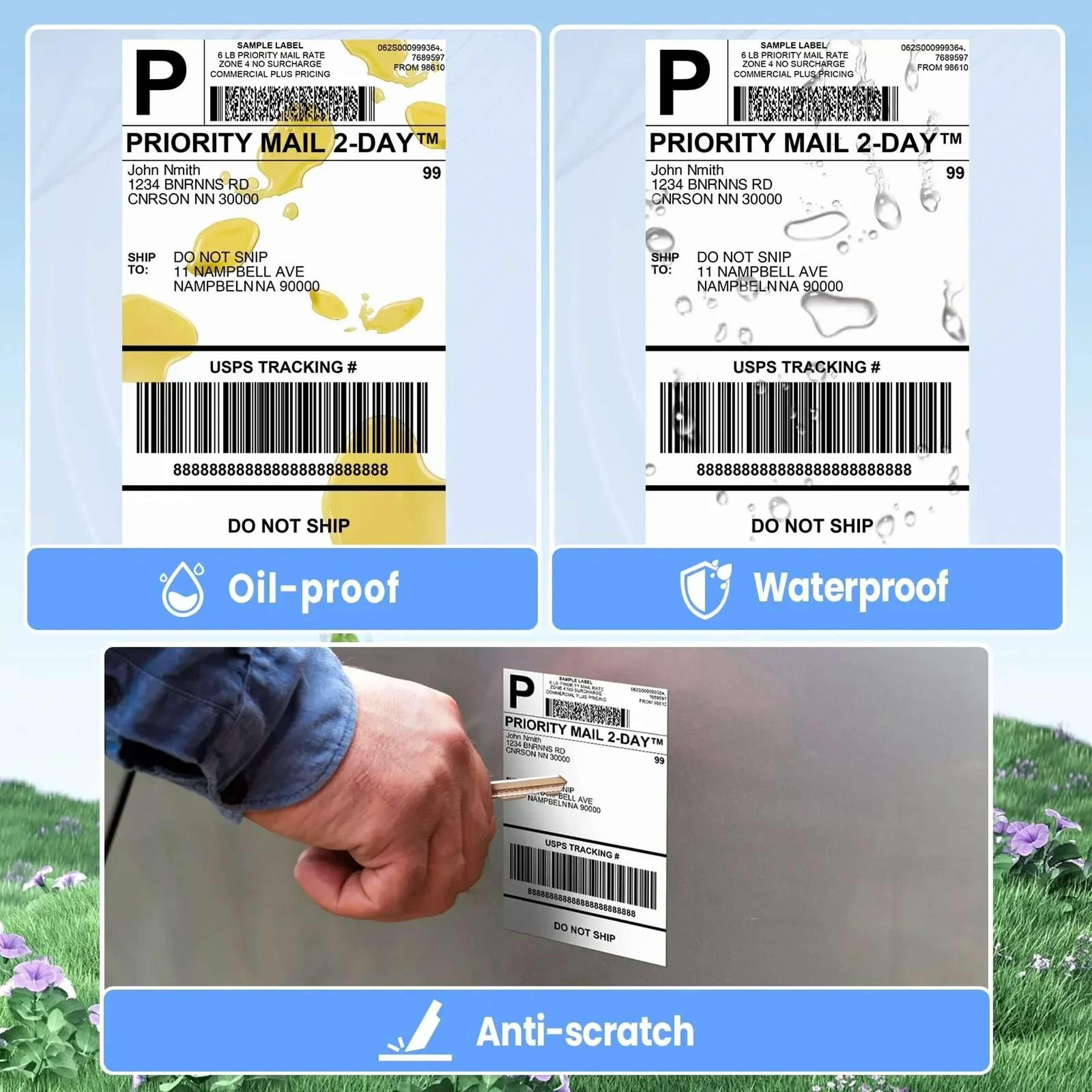 Phomemo 4x6 Thermal Shipping Labels 100 Pack 2