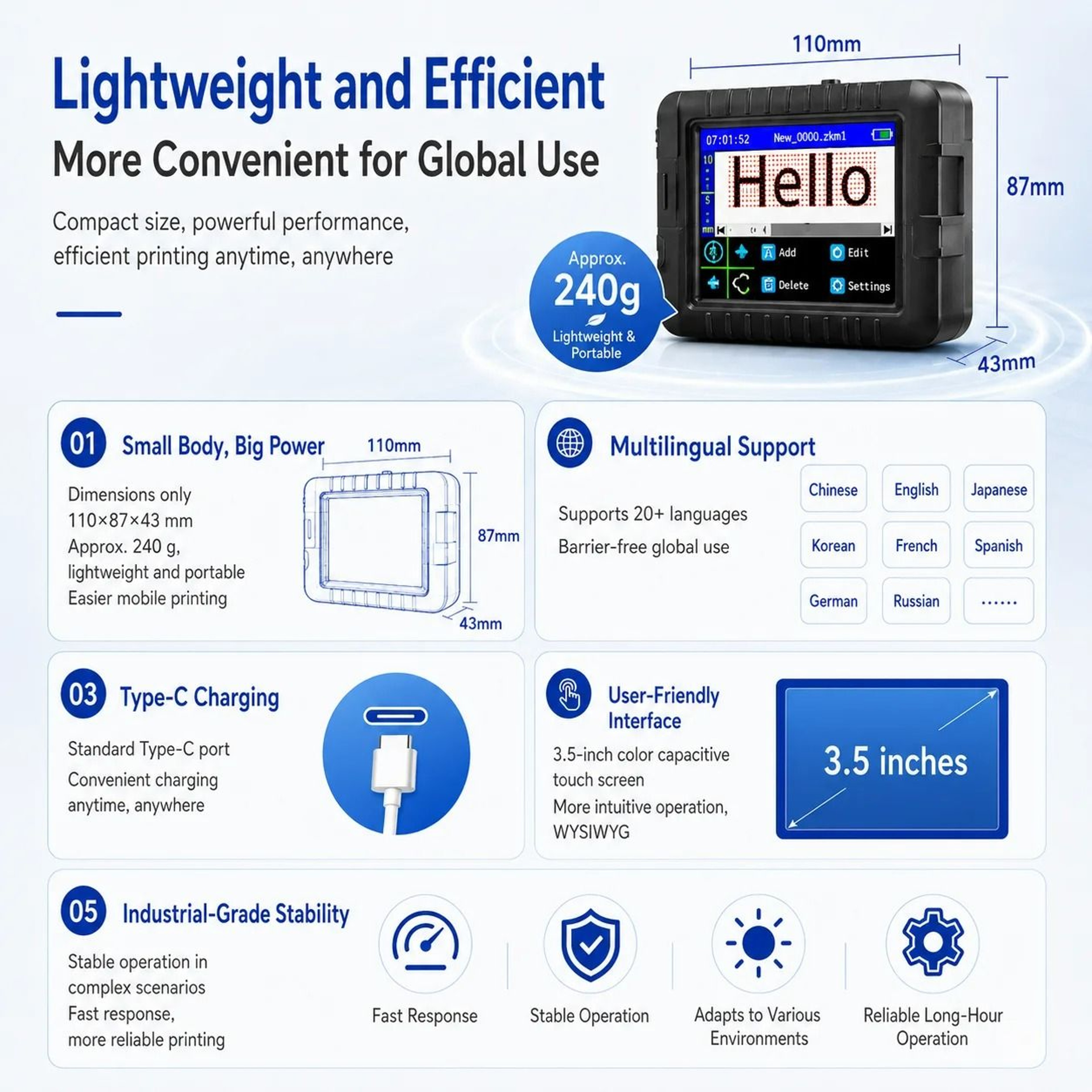 Faith Portable Handheld Inkjet Coding Printer 5
