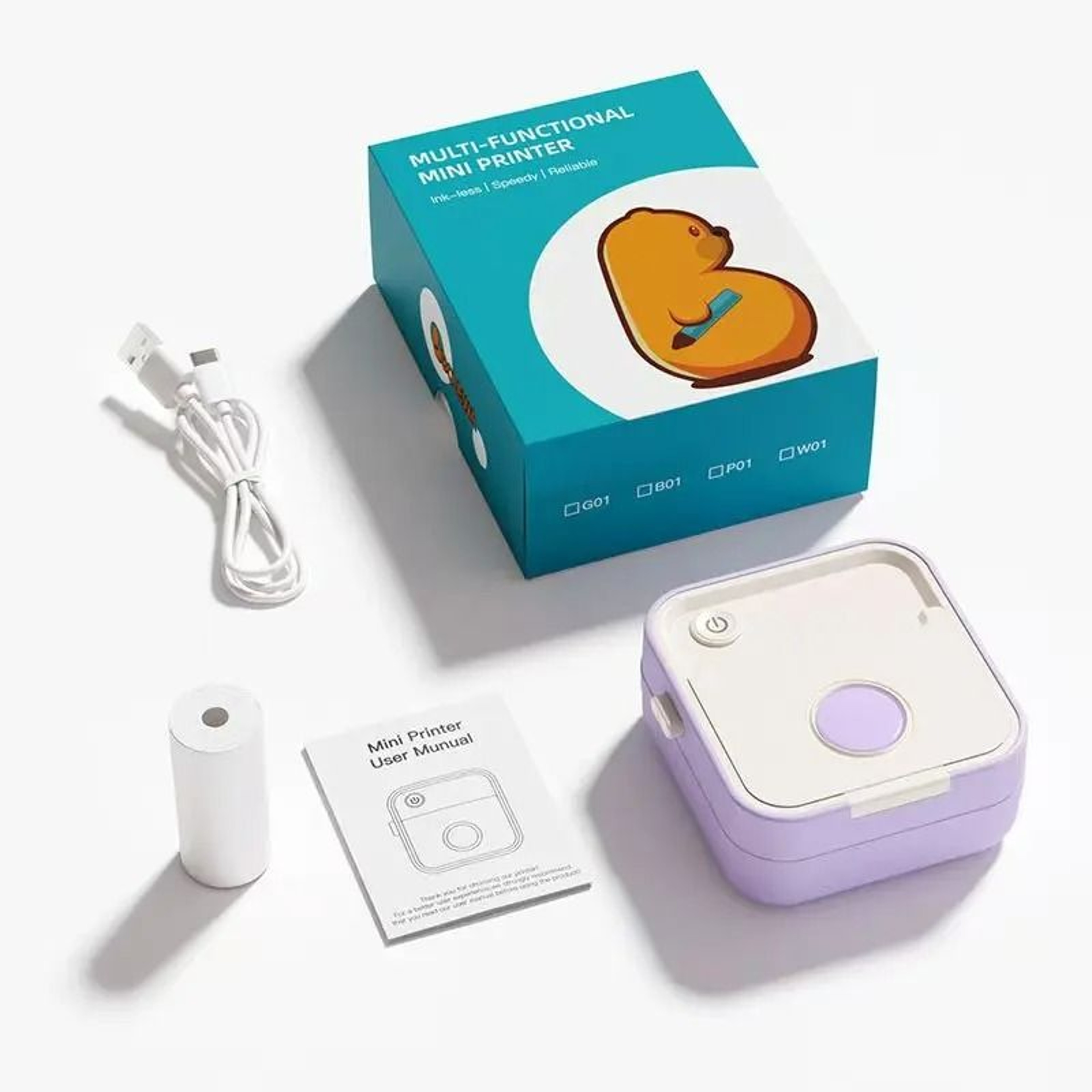 D5 Mini Adjustable Thermal Label Printer 13