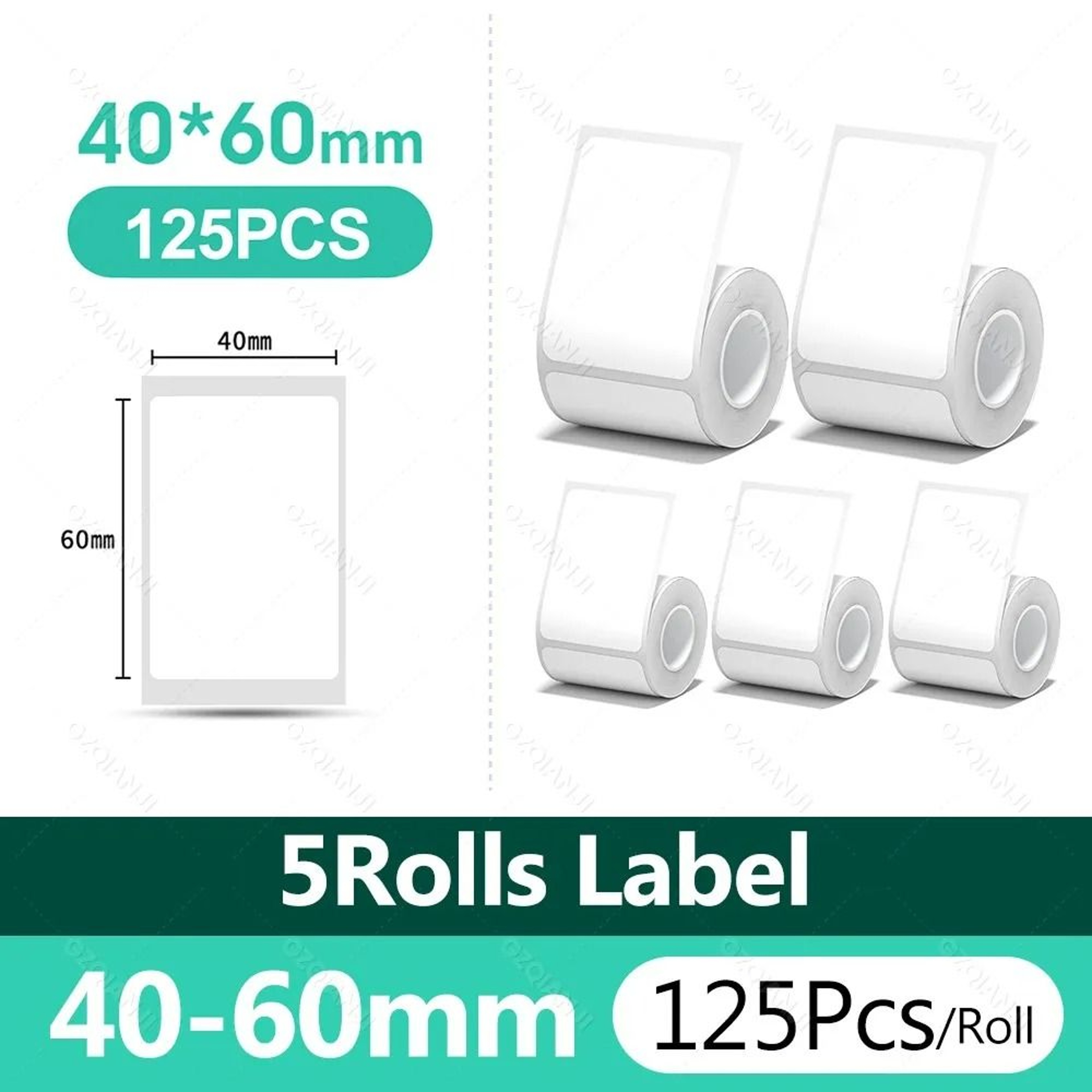 Niimbot Waterproof White Thermal Label Rolls 11