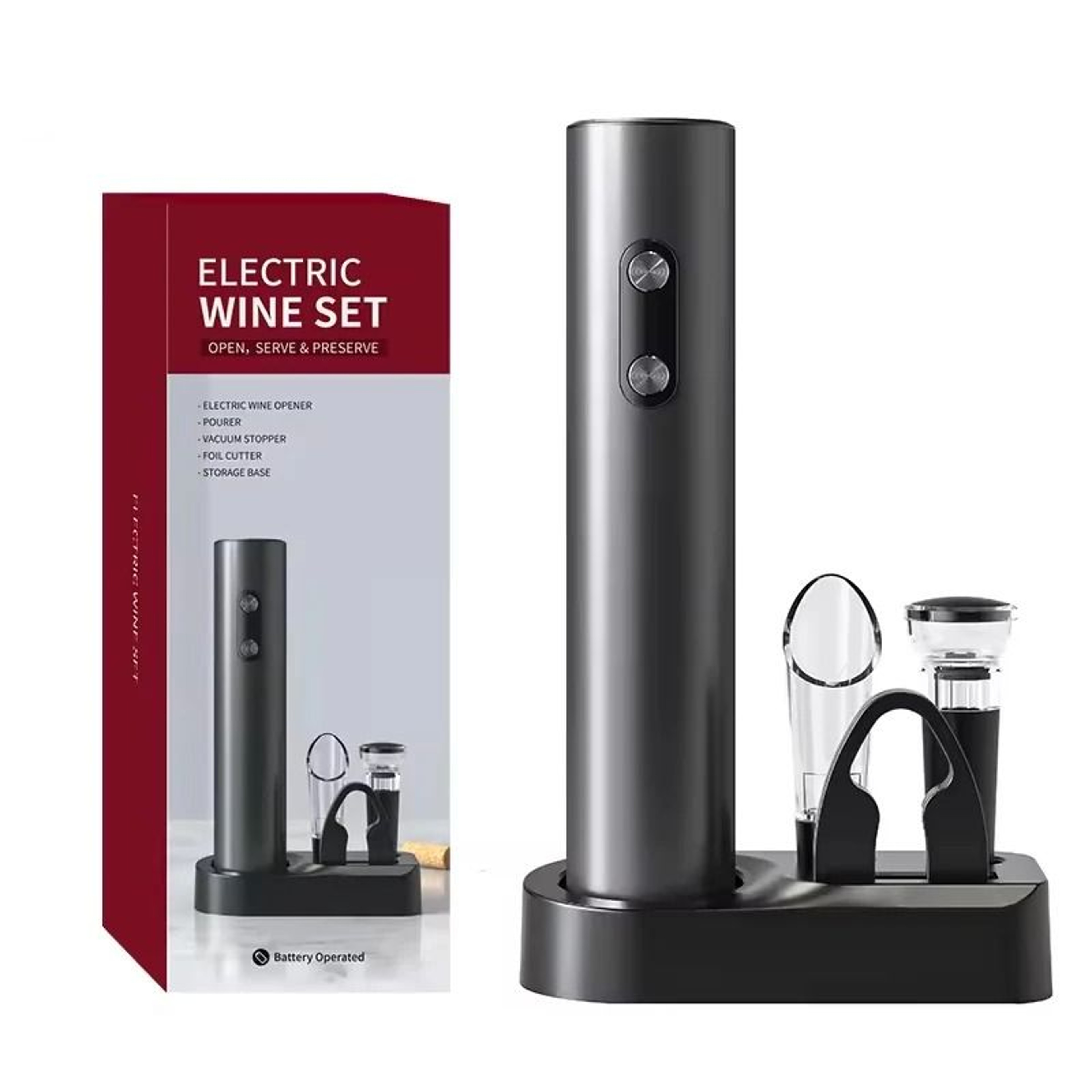 Automatic Electric Wine Opener Set 1