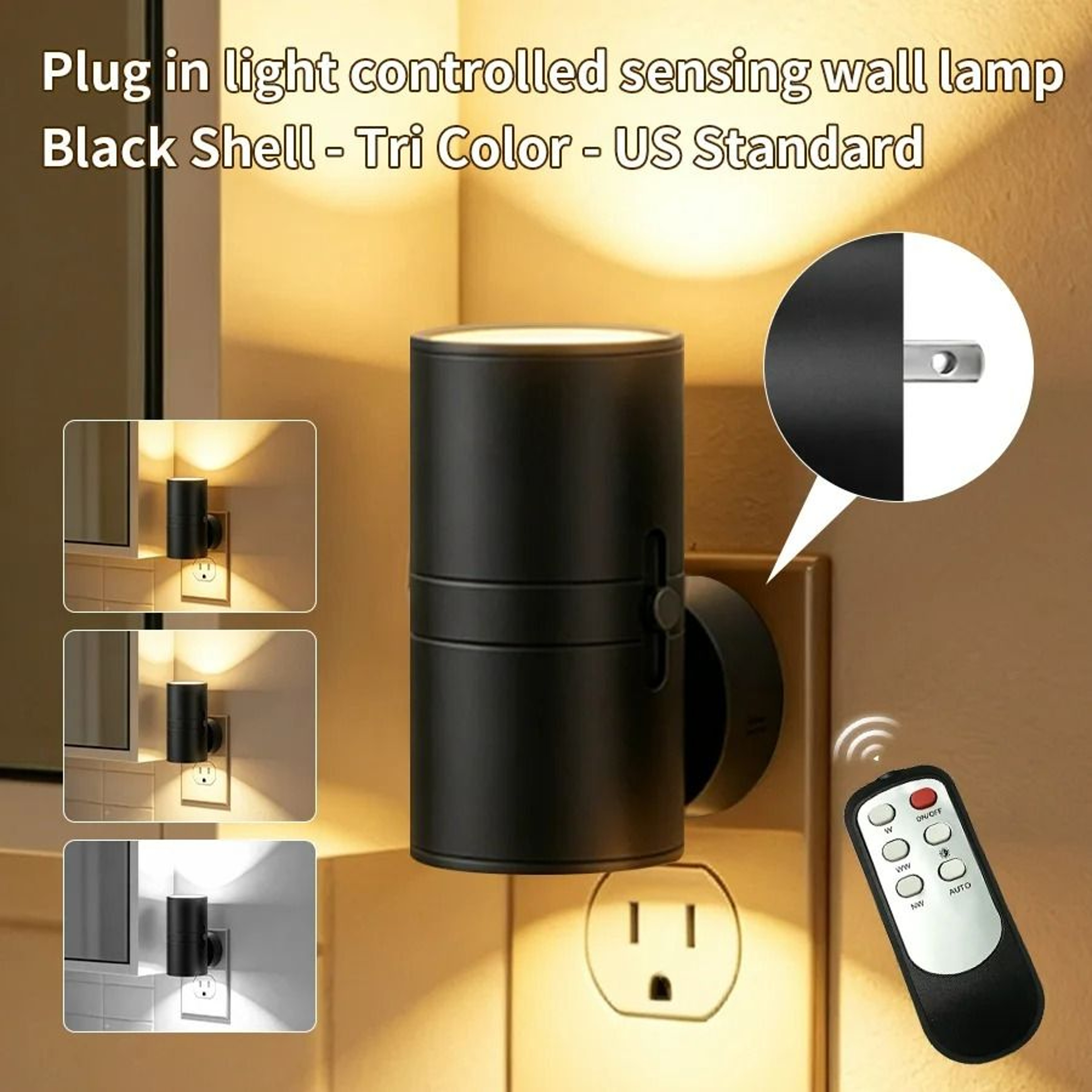 Dimmable PlugIn LED Night Light 8