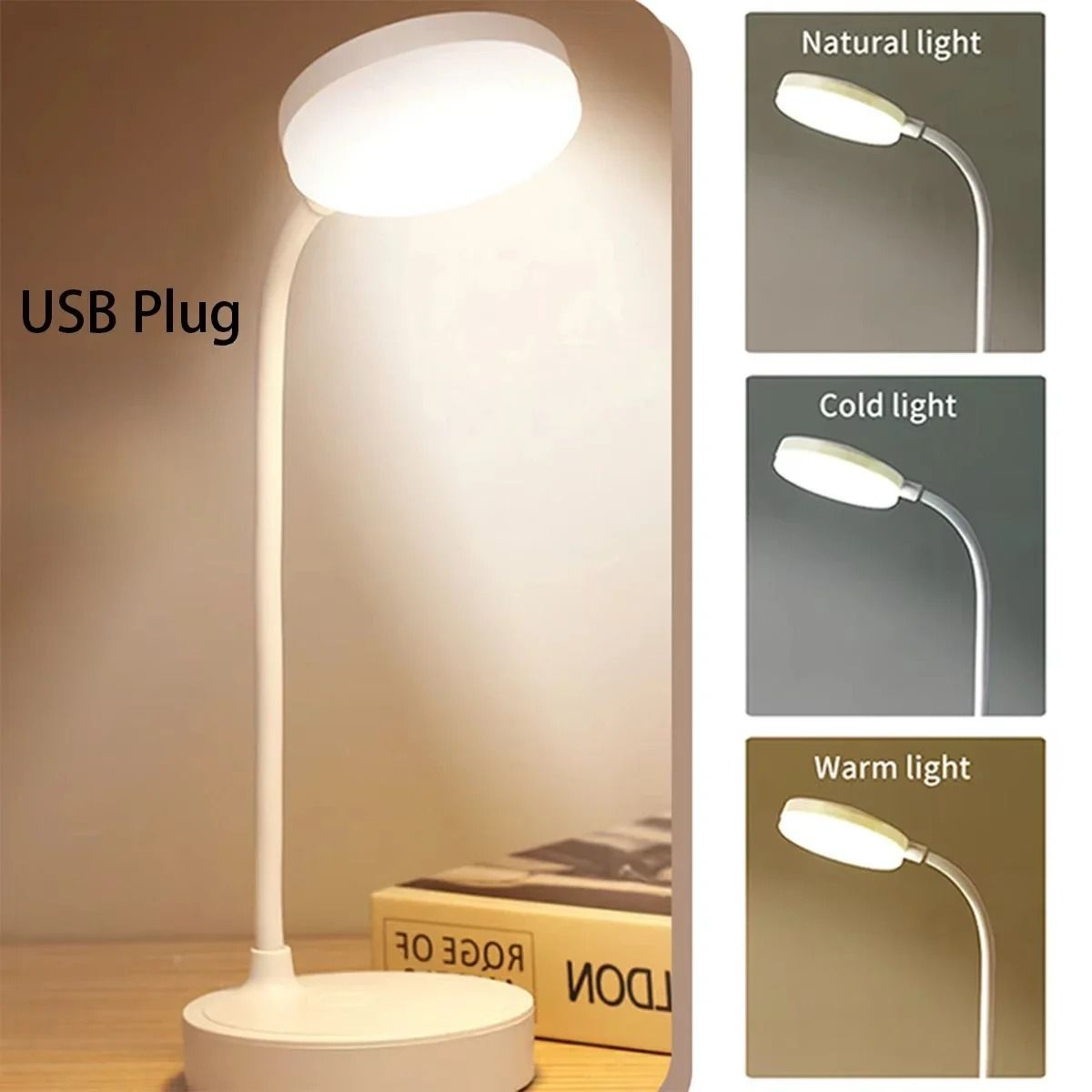 FlexiGlow USB Dimmable LED Desk Lamp 7