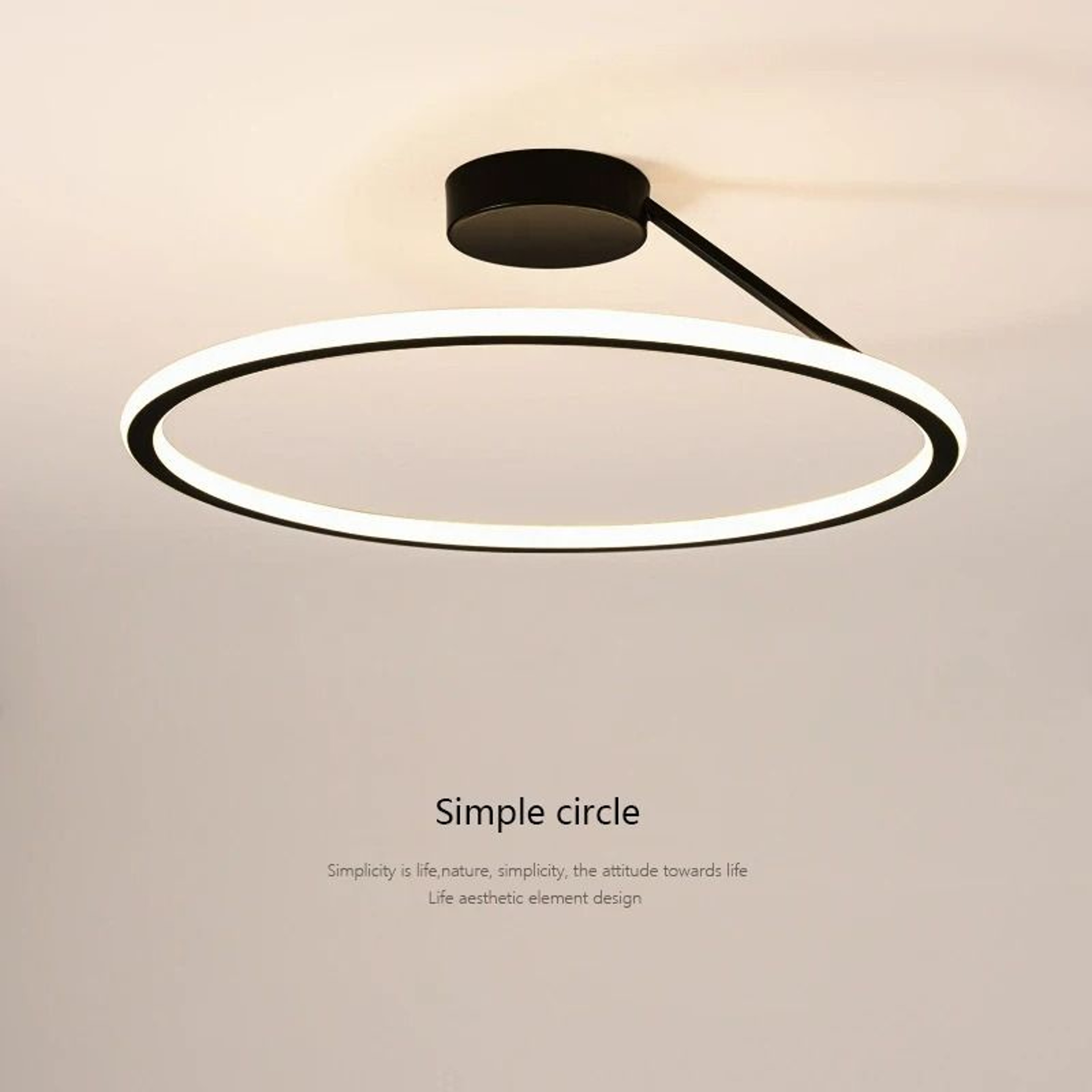 Modern Dimmable LED Ring Ceiling Chandelier 0