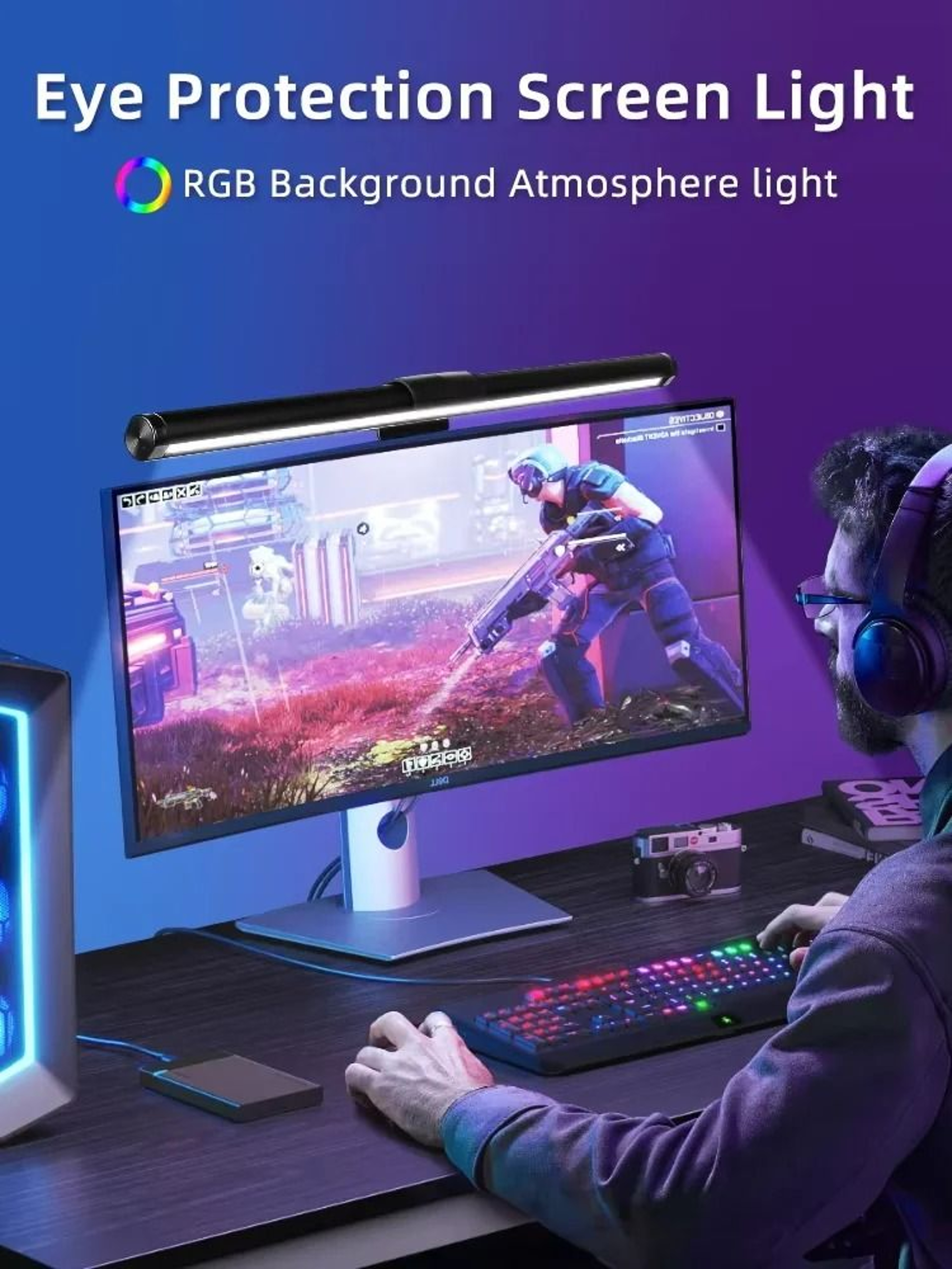 Stepless Dimmable LED Monitor Desk Light 1