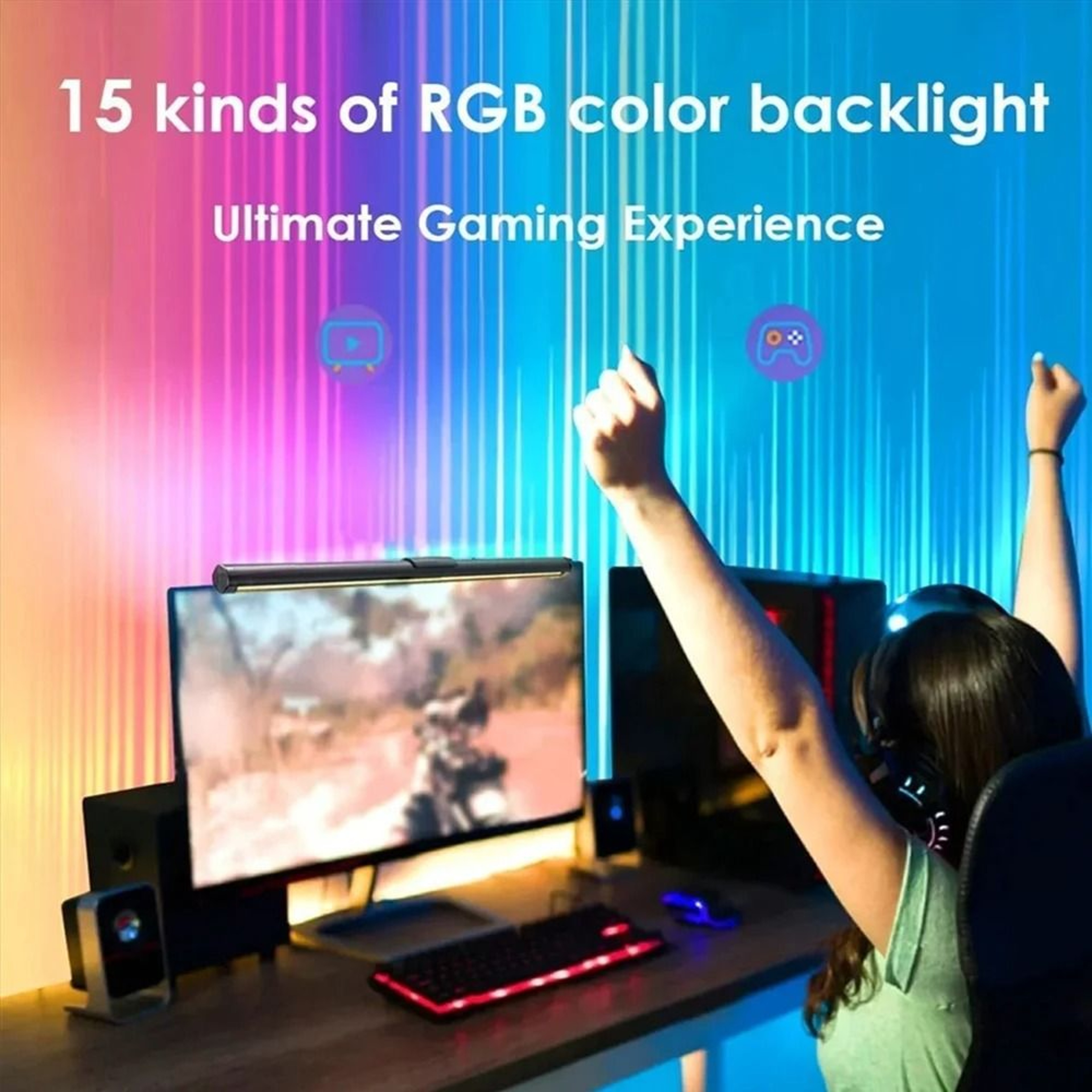 NovaGlow RGB Touch Monitor Light 3