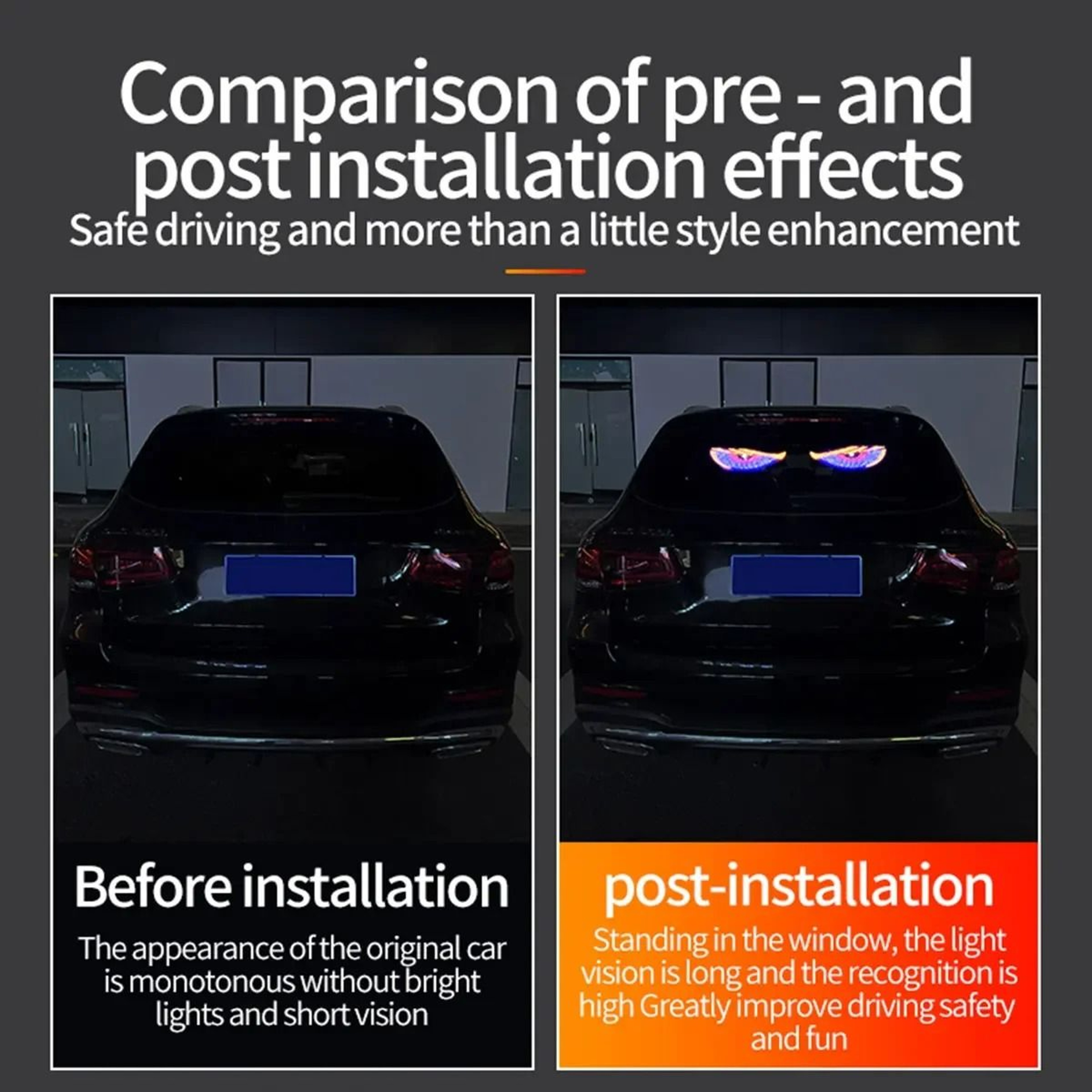 Animated Devil Eyes LED Car Display 4