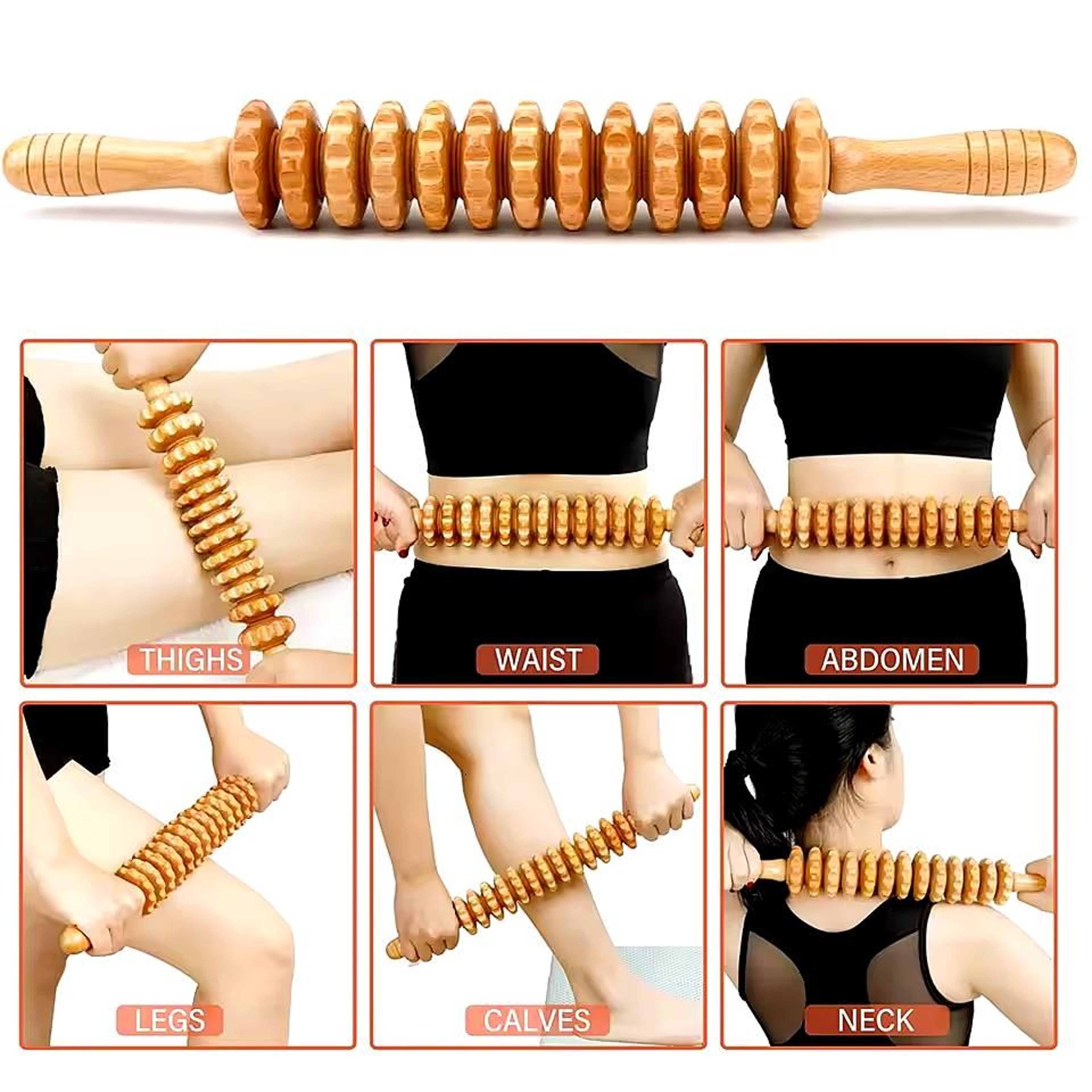6in1 Wood Therapy Massage Tools  Lymphatic Drainage  Body Sculpting Kit For Maderoterapia Colombian 3