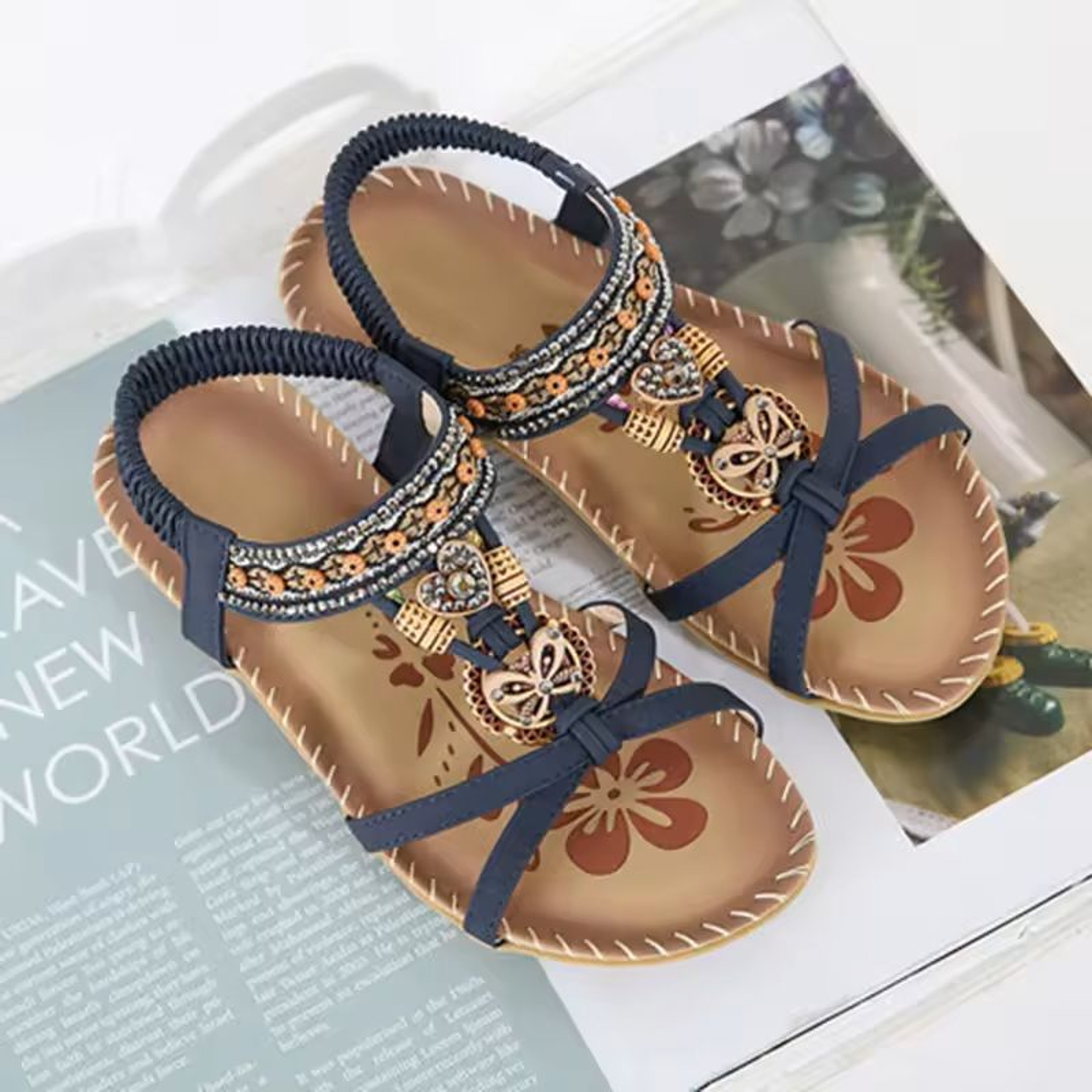 EasyStride Womens Casual Walking Sandals 21