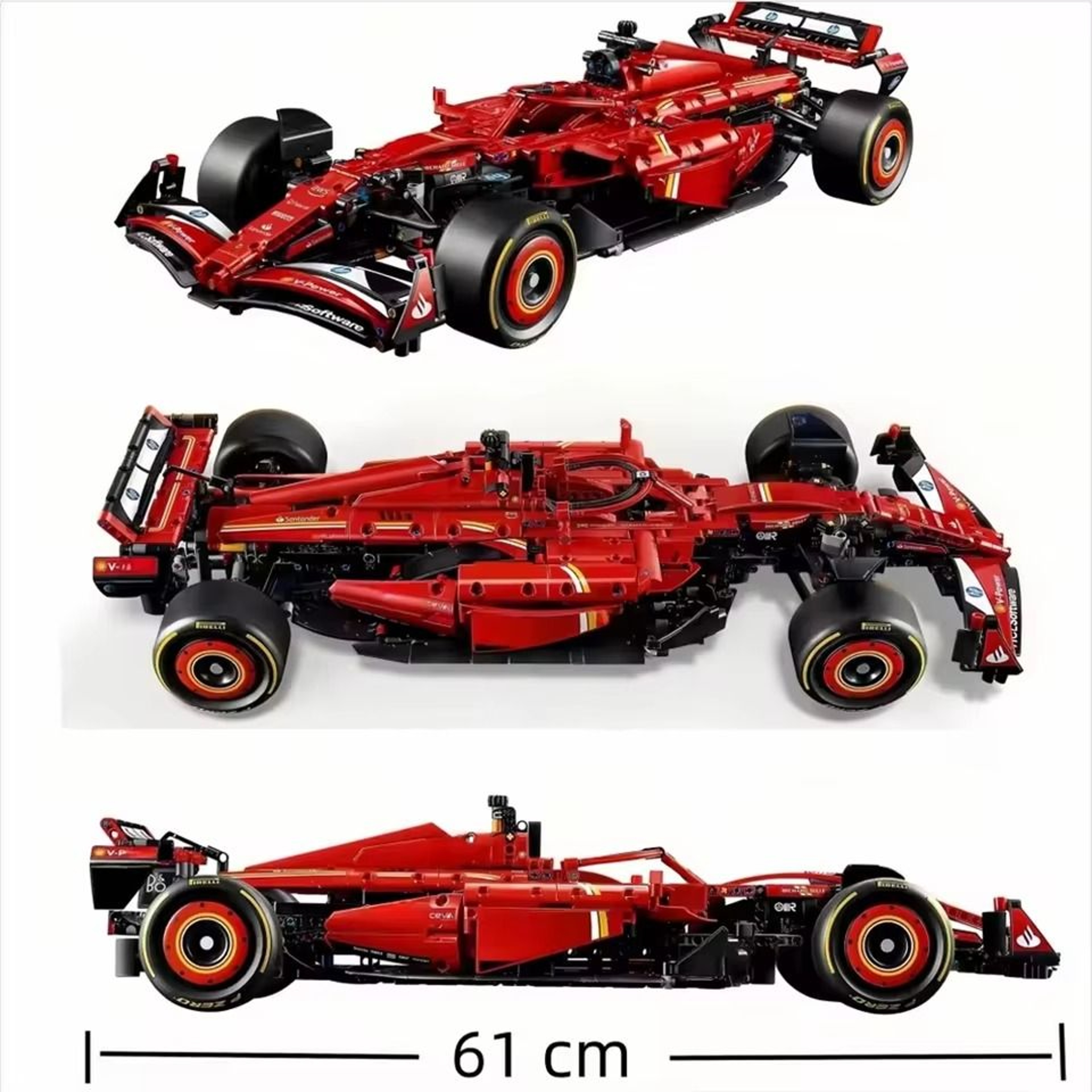 Technical RB20 F1 Racing Car Building Blocks Kit 1639PCS For Adults 3