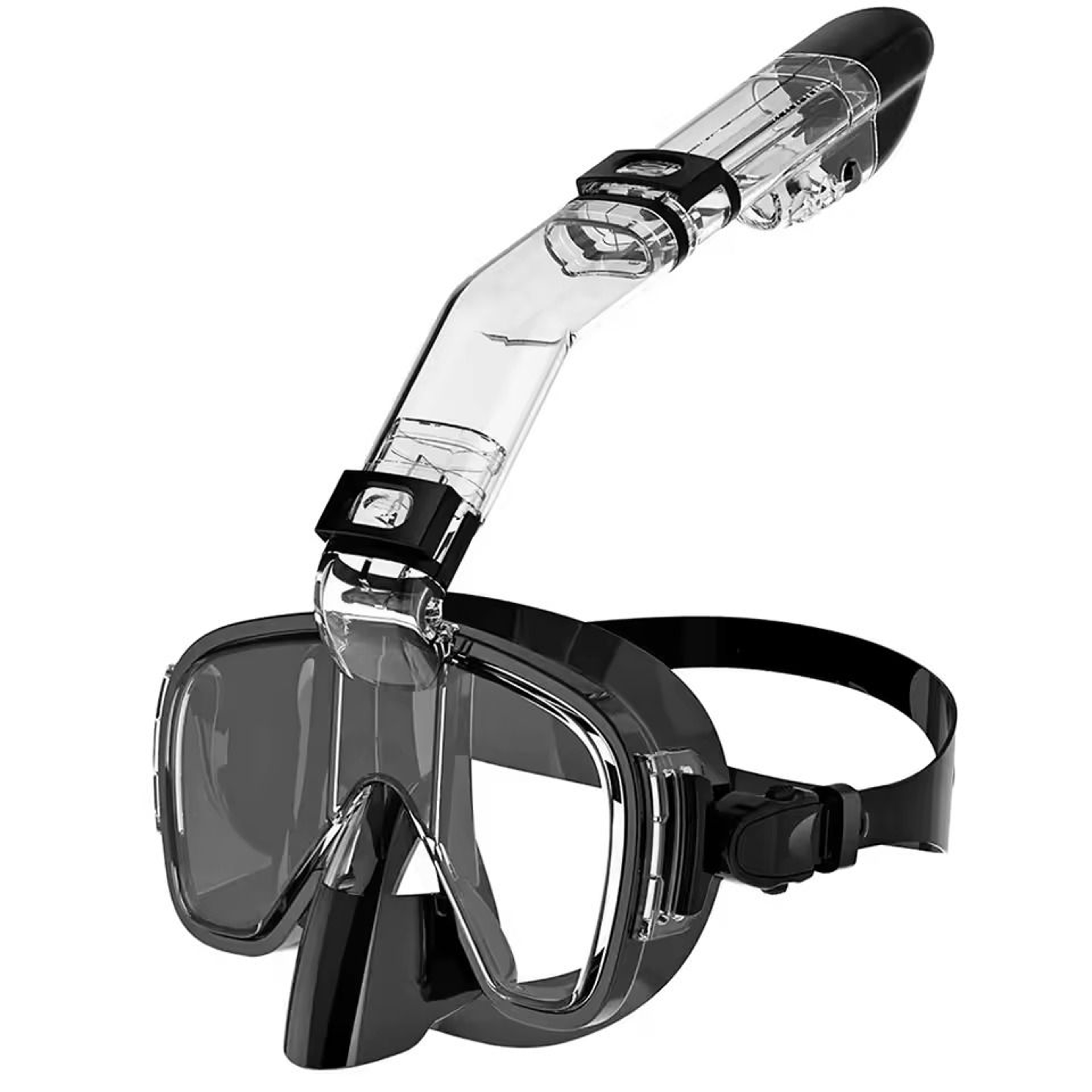 Underwater Snorkeling Mask Set With AntiFog Design And Safe Breathing System 0