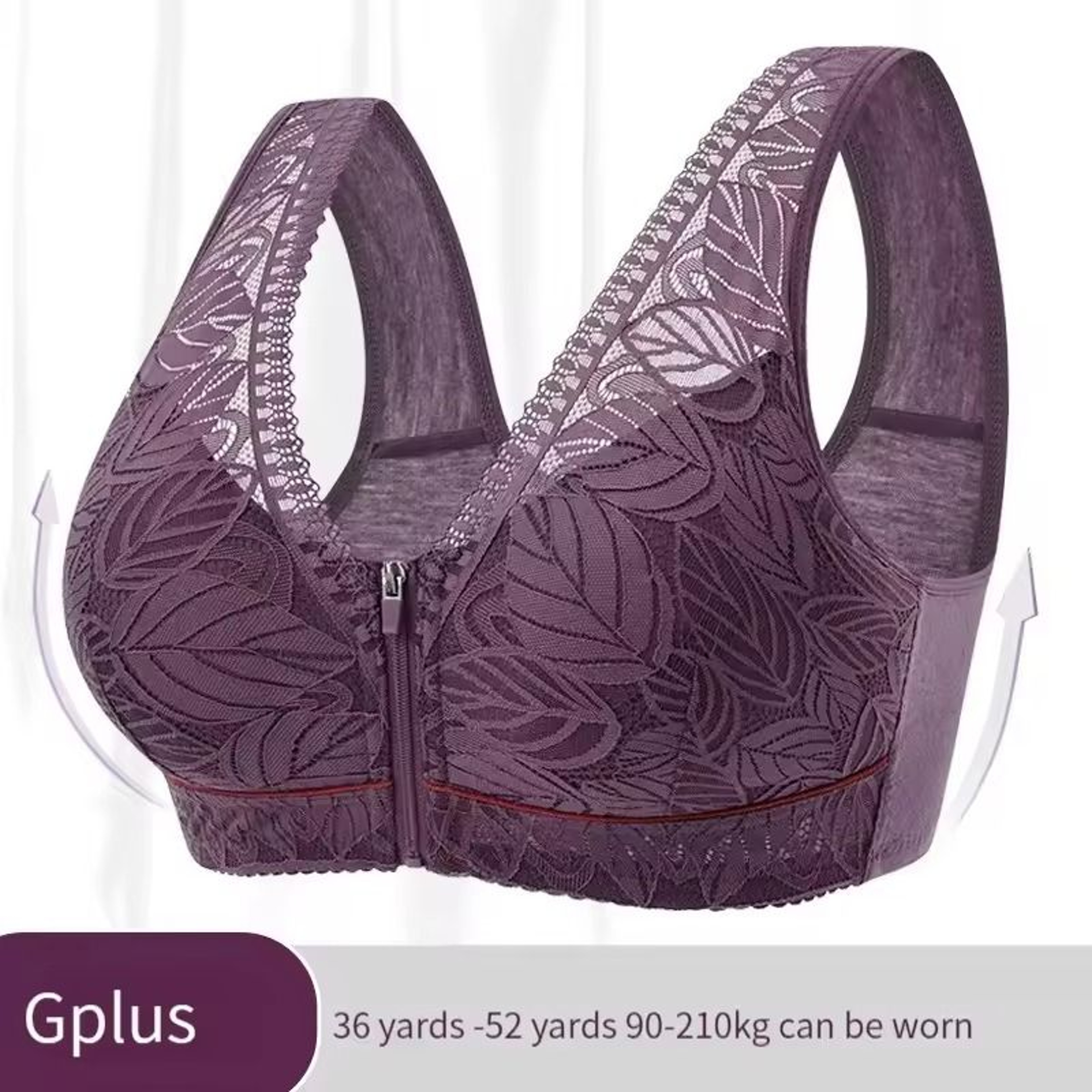 Front Zip Sports Yoga Bra With Cotton Cups 0