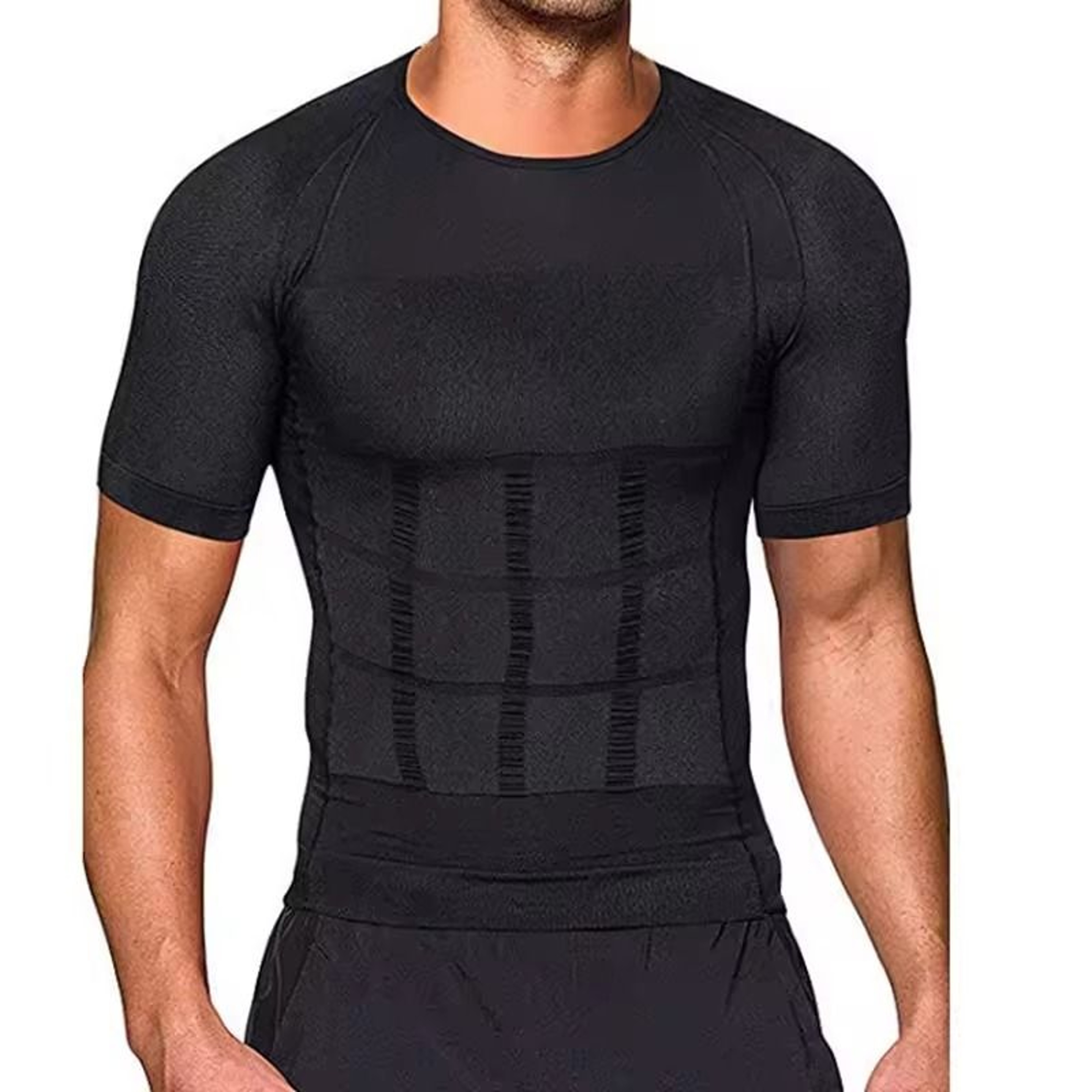 SculptFit Mens Compression Undershirt Slimming Shapewear For Gynecomastia  Tummy Control 0