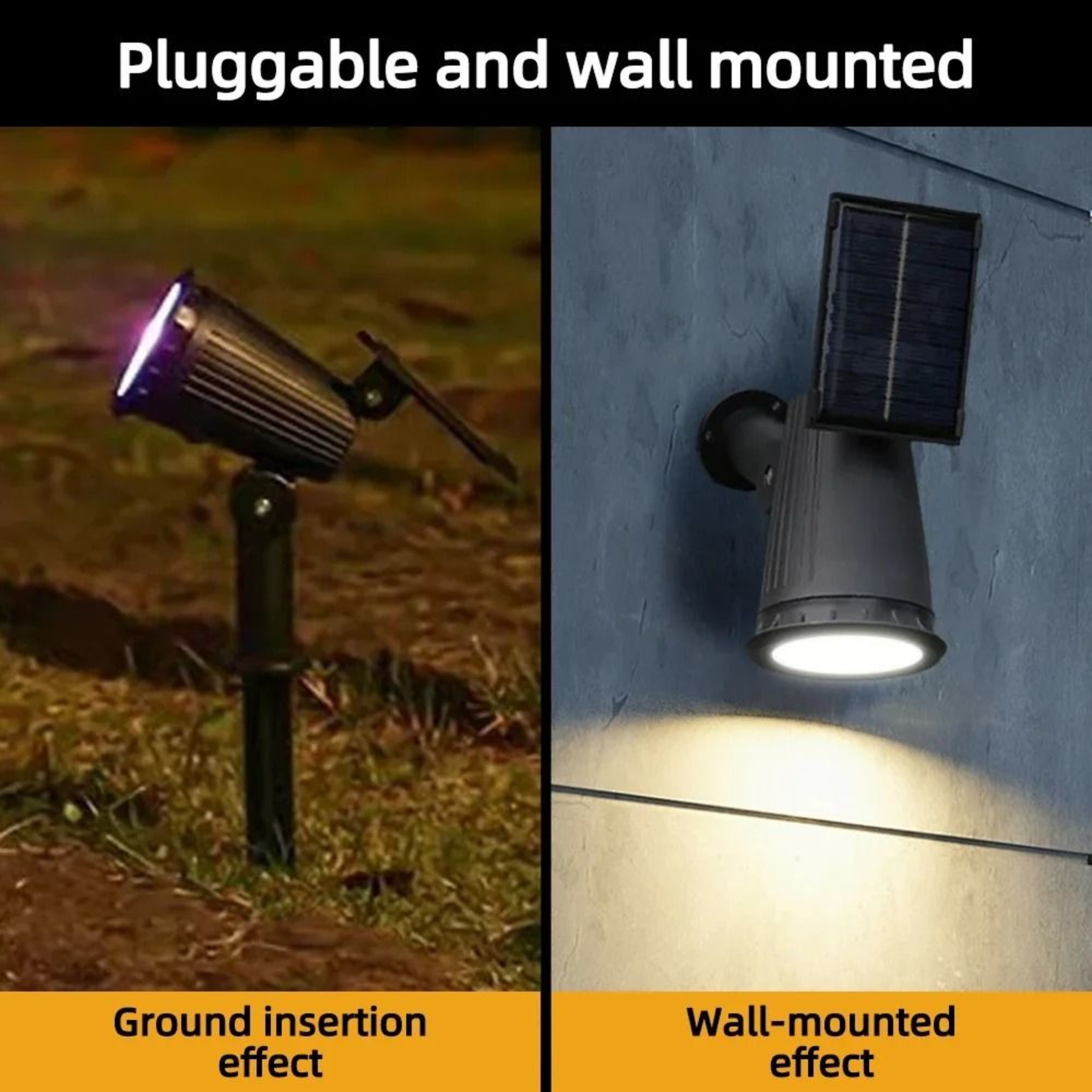 RGB Solar Landscape Spotlights With Adjustable Brightness For Garden And Yard 4